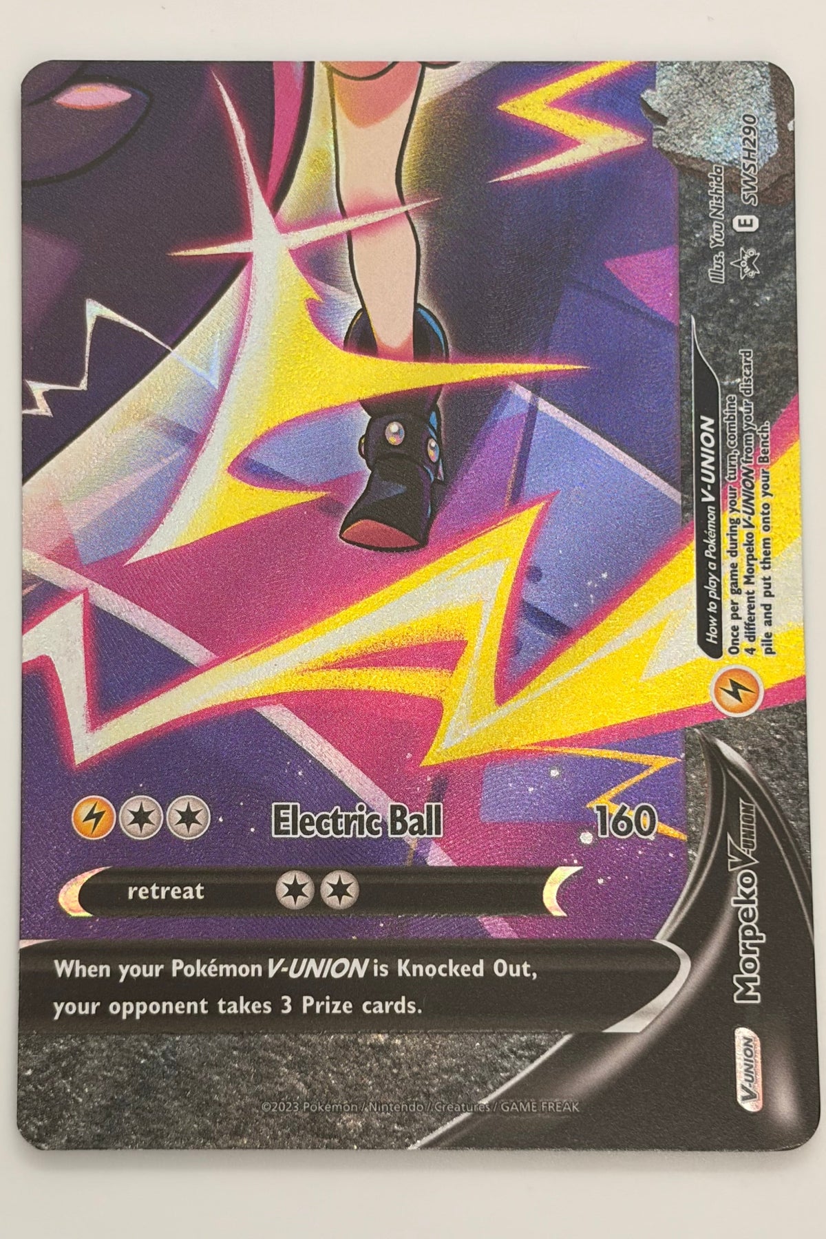 Morpeko V-Union 4 Card Set SWSH287 SWSH288 SWSH289 SWSH290 - Sword & Shield - Black Star Promo
