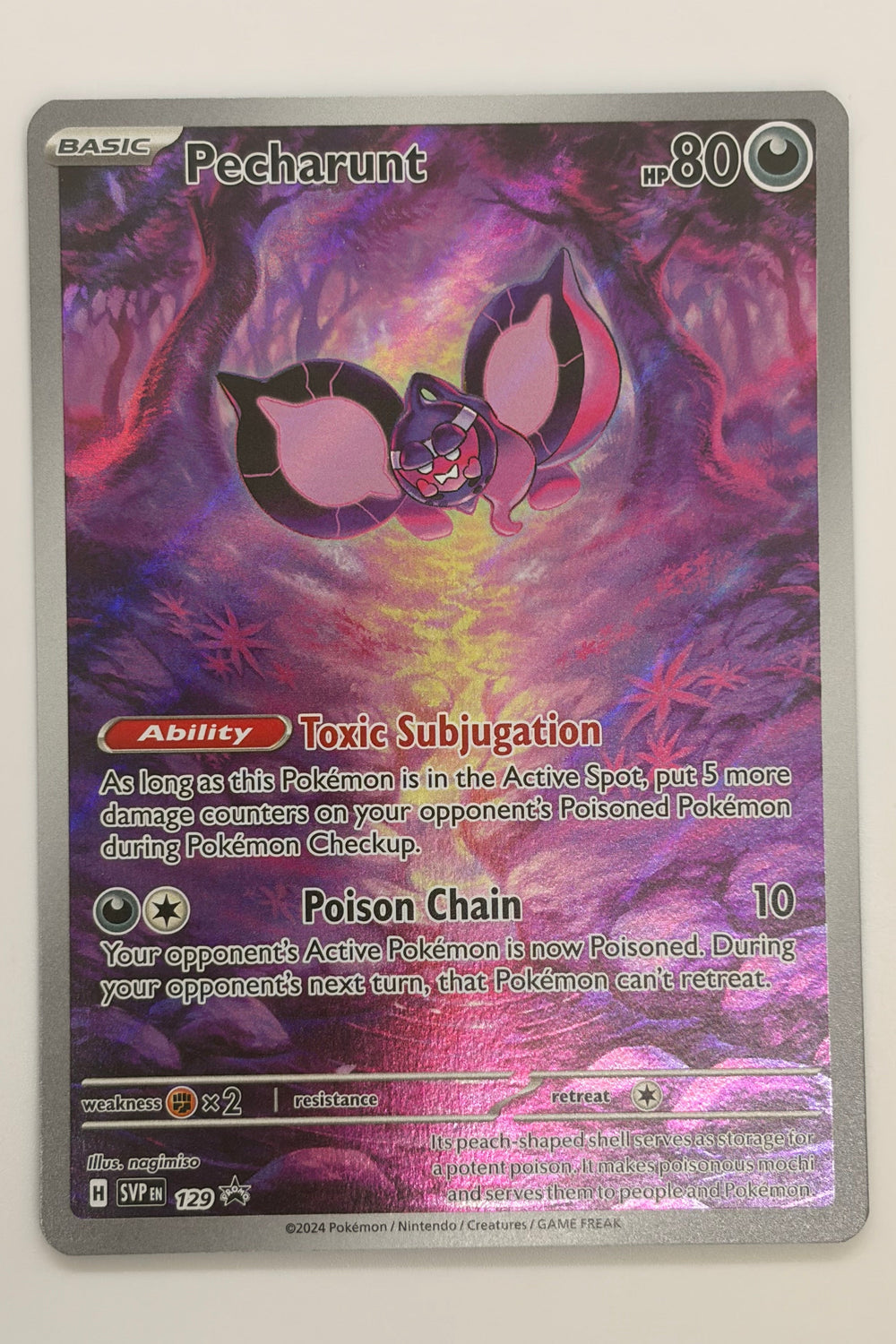 Pecharunt EX SVP129 -  Black Star Promo NM