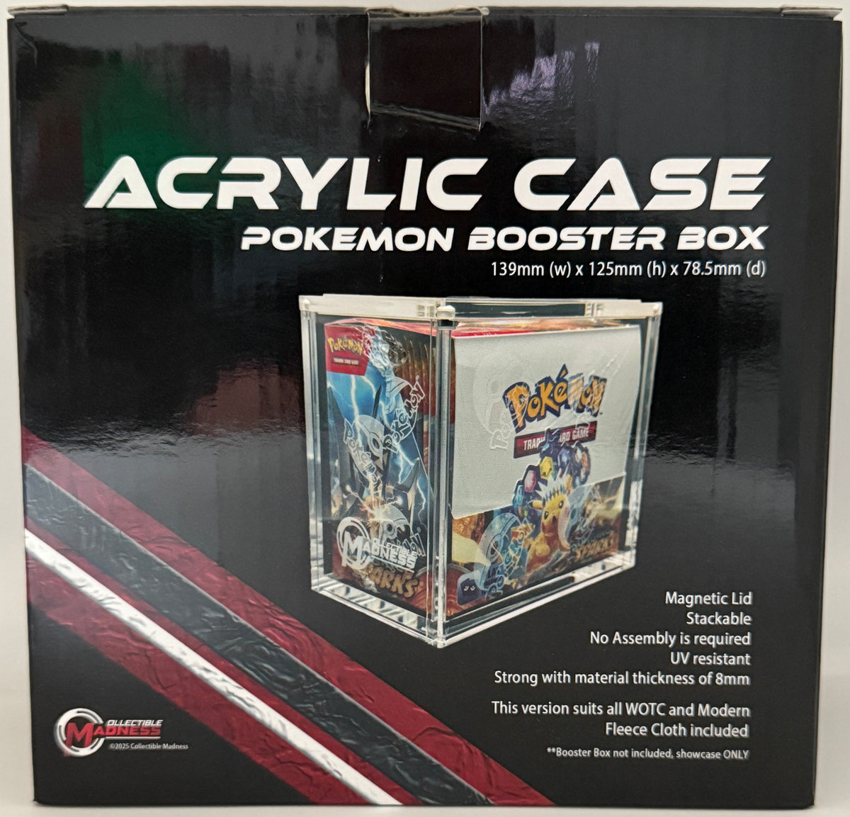 MADGuard Booster Box Acrylic Case | Magnetic Lid & Stackable