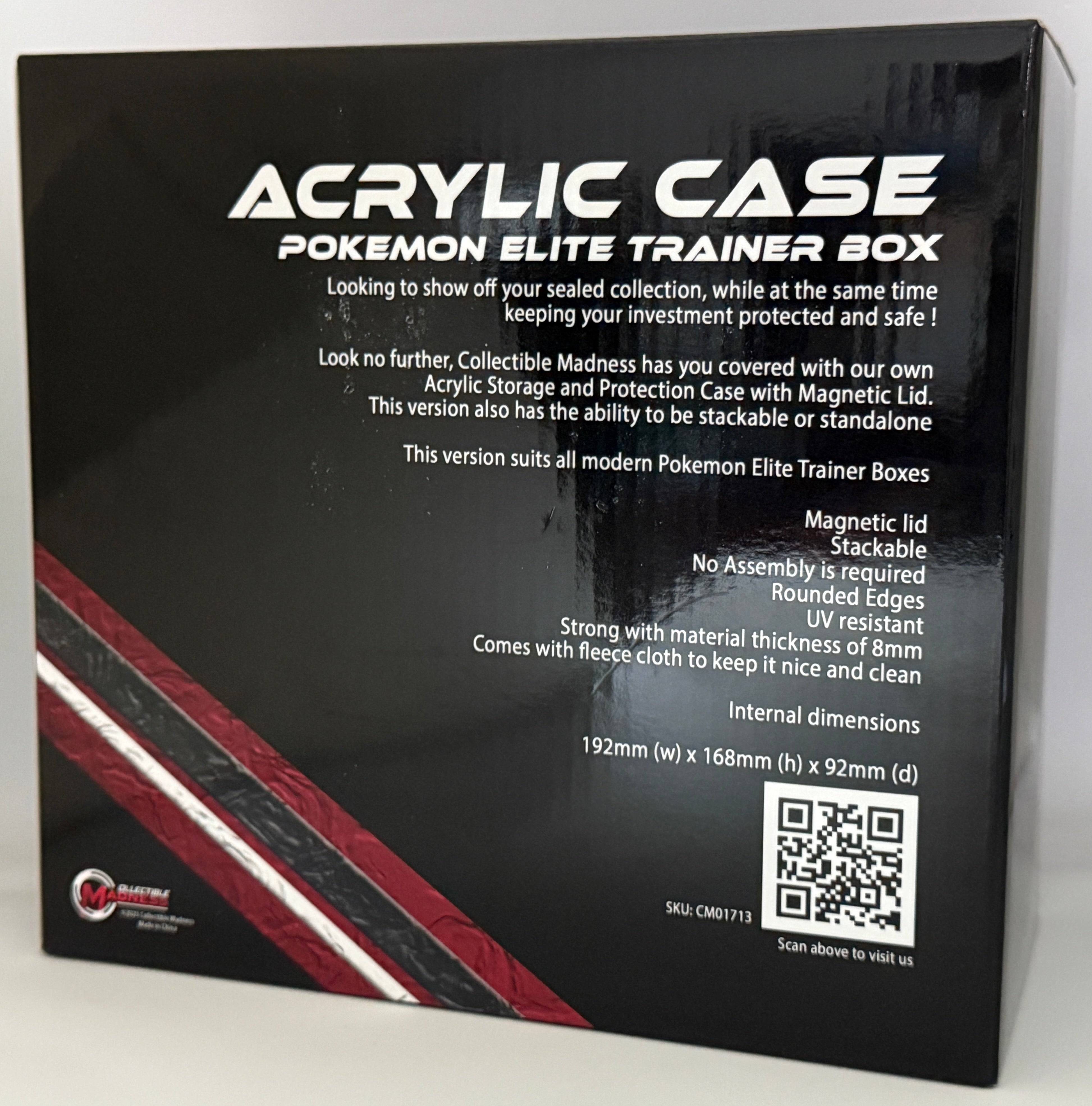 Acrylic Storage and Protection Case - Elite Trainer Box | Magnetic Lid | Stackable