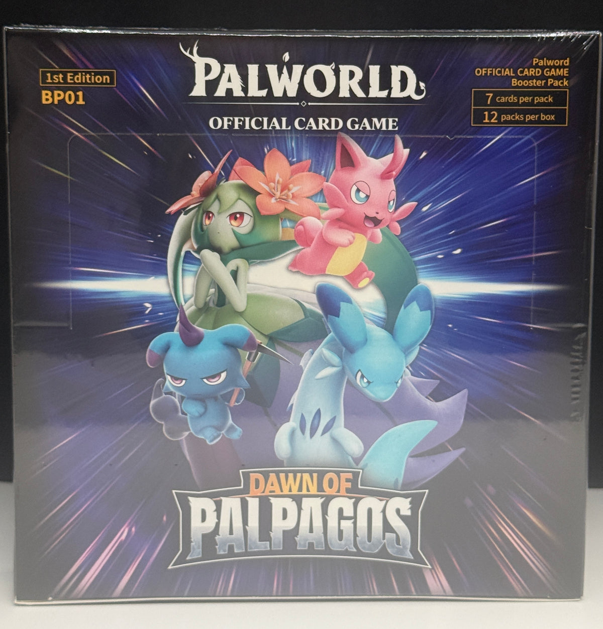 Palworld Official Card Game BP01 Dawn of Palpagos - 1st Edition ERROR Booster Box