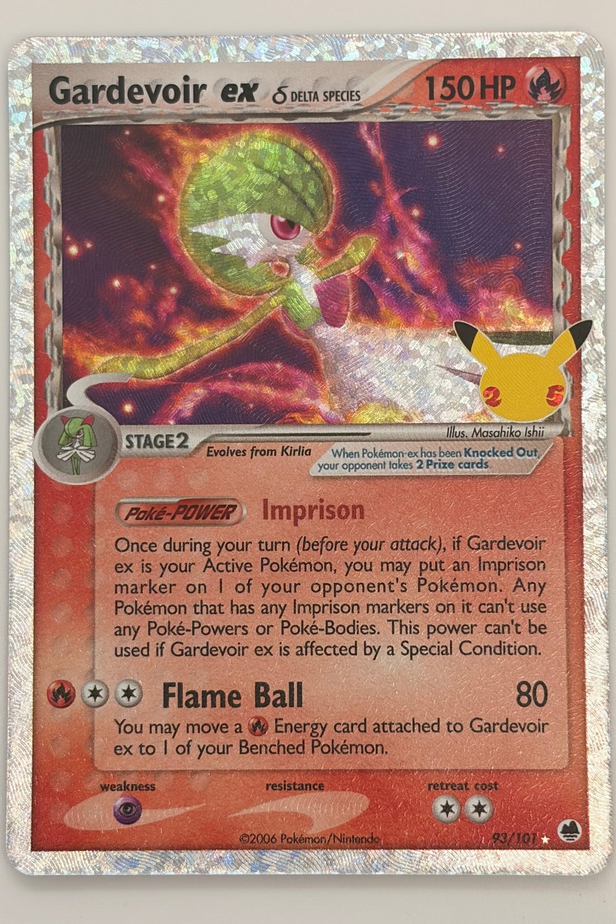 93/101 Gardevoir ex - Rare Holo