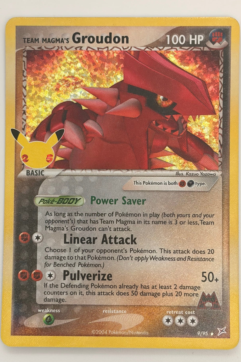 09/95 Team Magma's Groudon - Rare Holo
