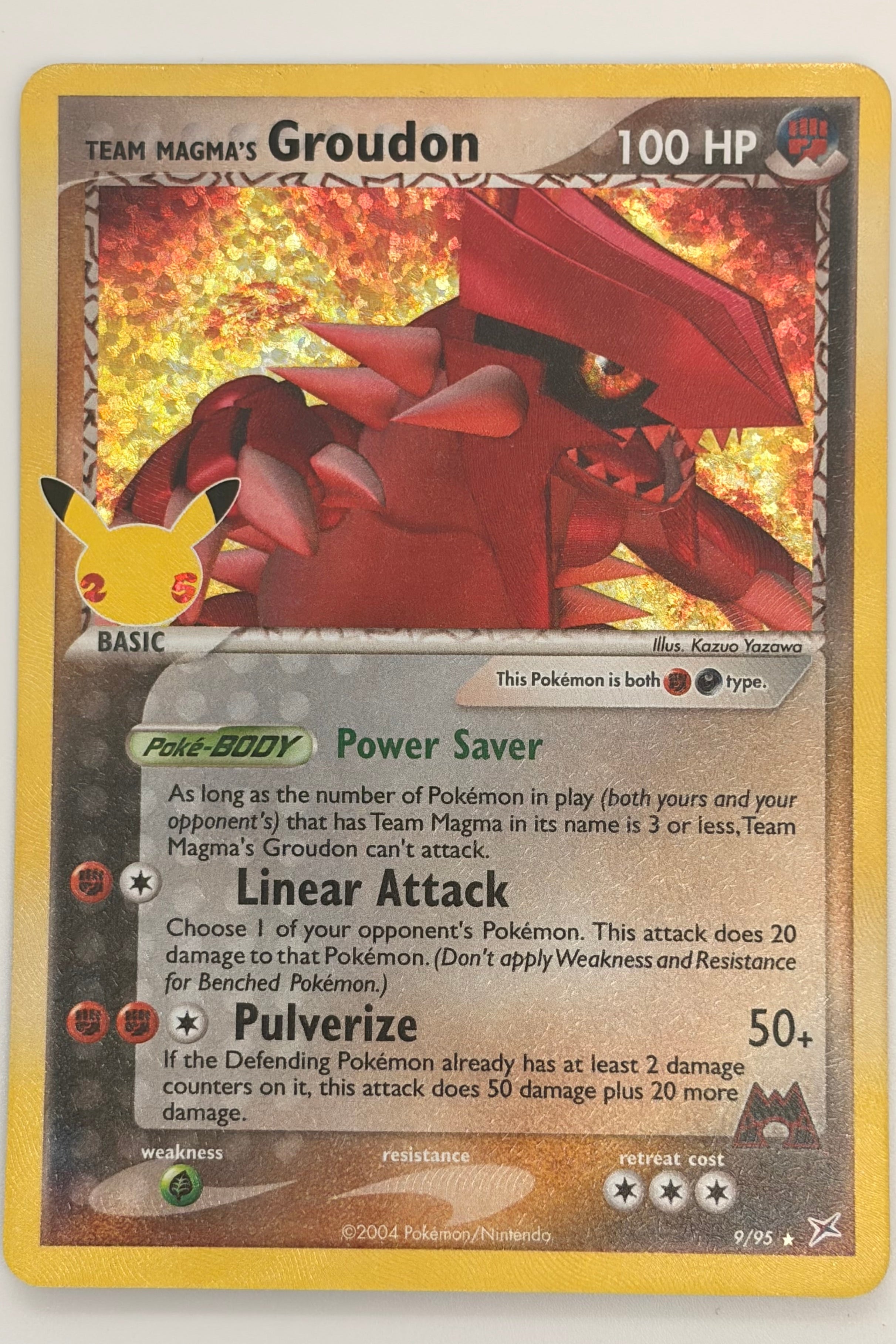 09/95 Team Magma's Groudon - Rare Holo