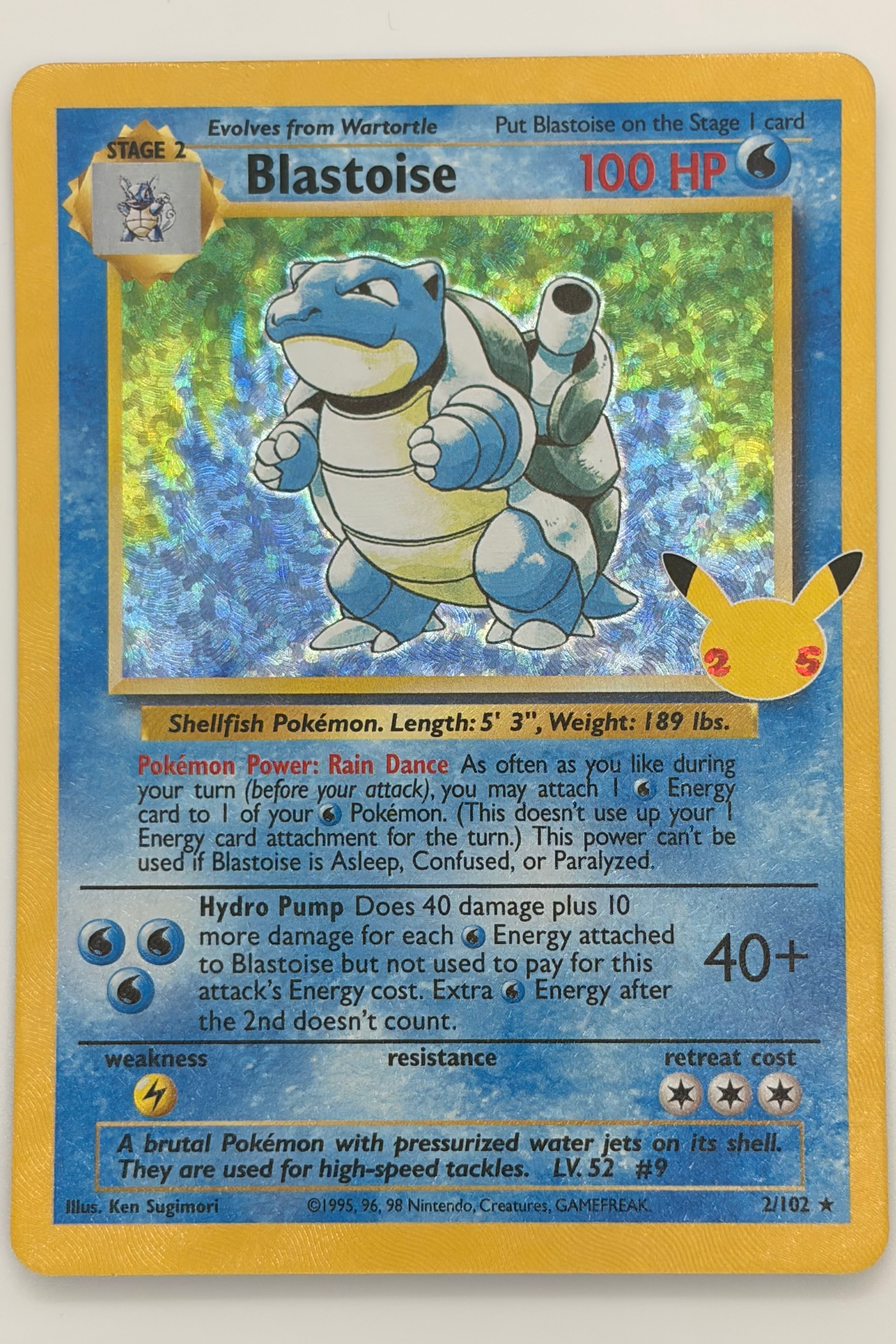 2/102 Blastoise - Rare Holo