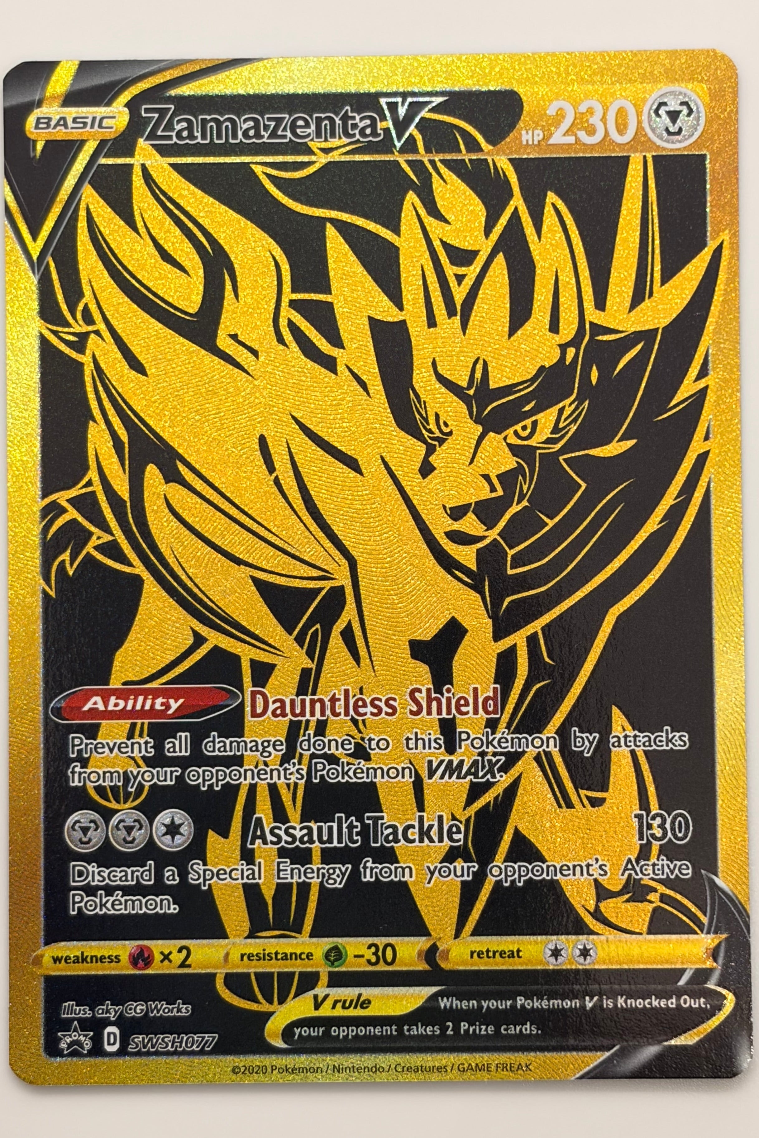 Zamazenta V SWSH077 SWSH: Sword & Shield Promo NM