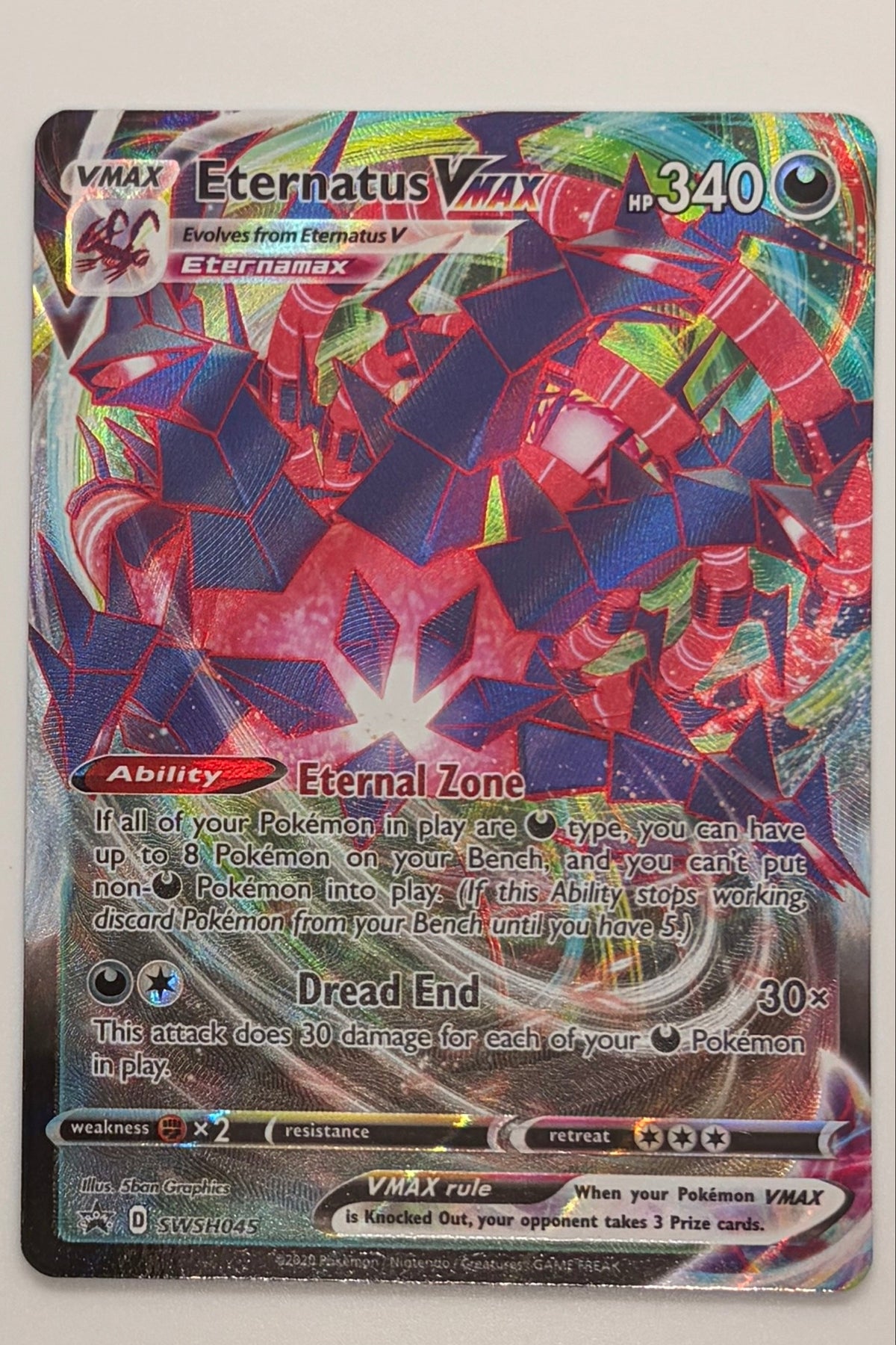 Eternatus Vmax - SWSH045 - Black Star Promo NM