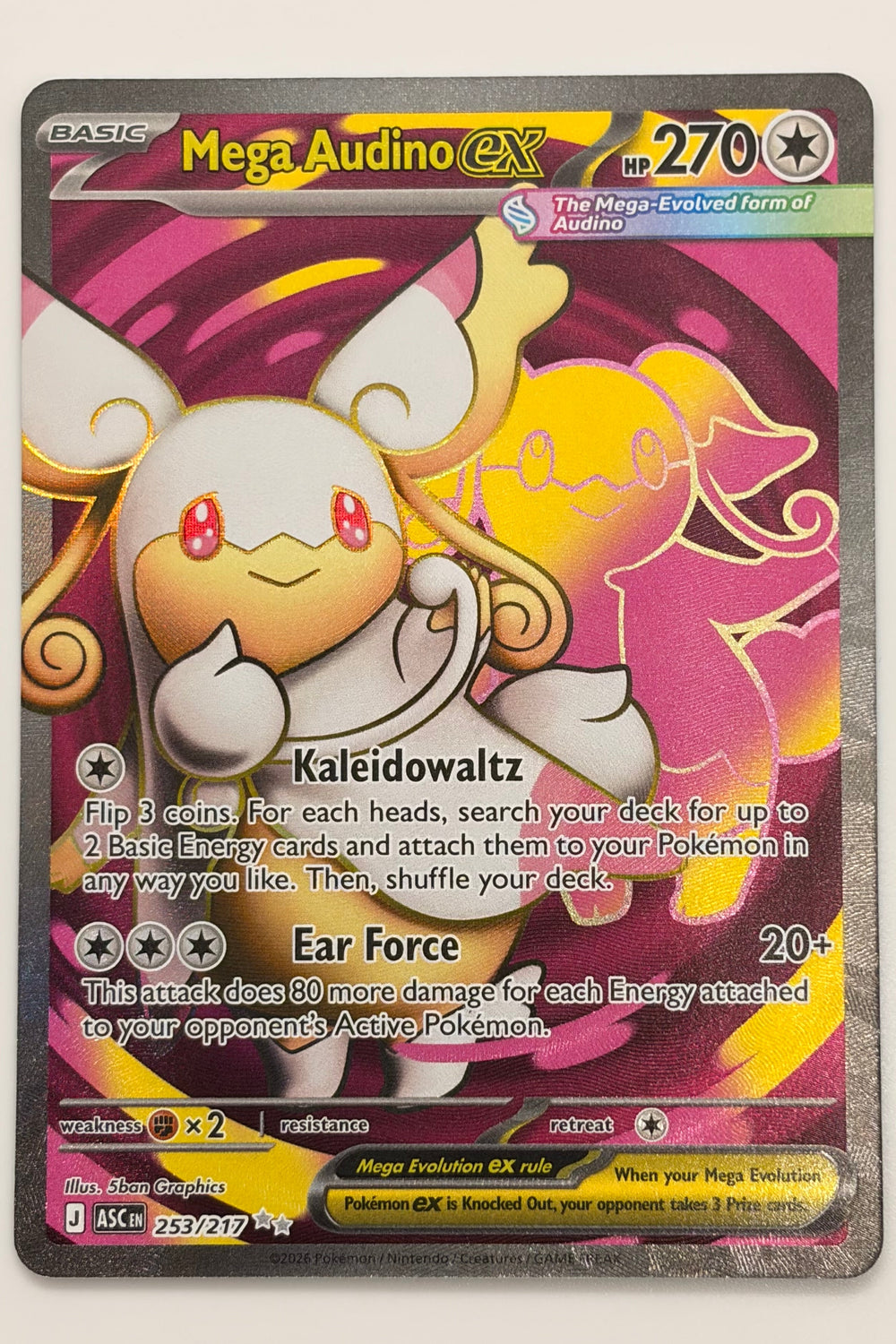 253/217 Mega Audino ex - Ultra Rare