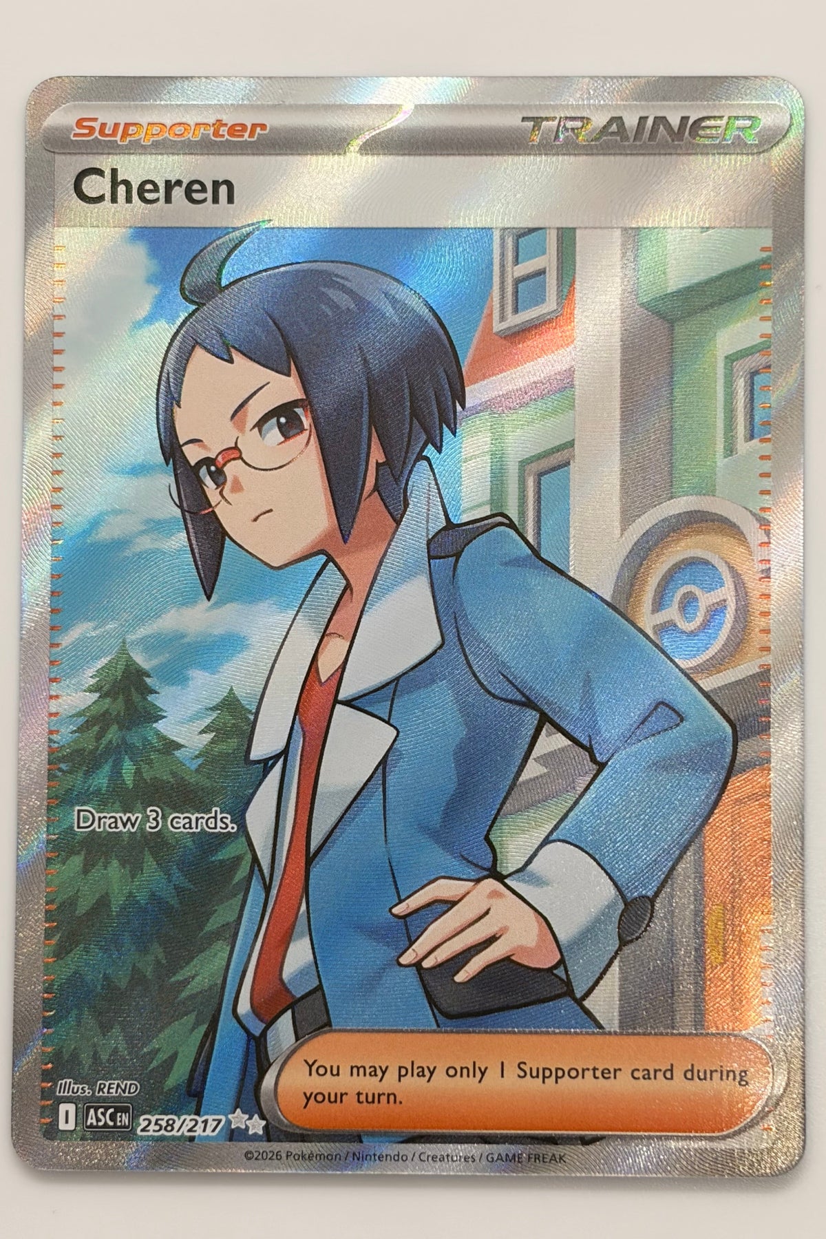 258/217 Cheren - Ultra Rare