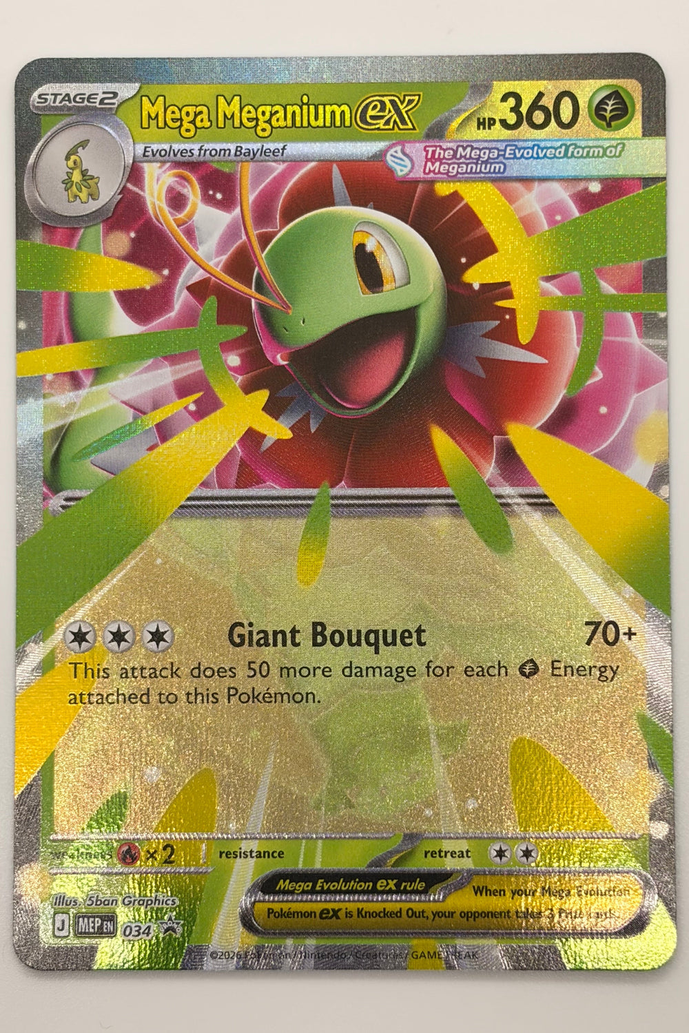 Mega Meganium EX 034 Mega Promo NN