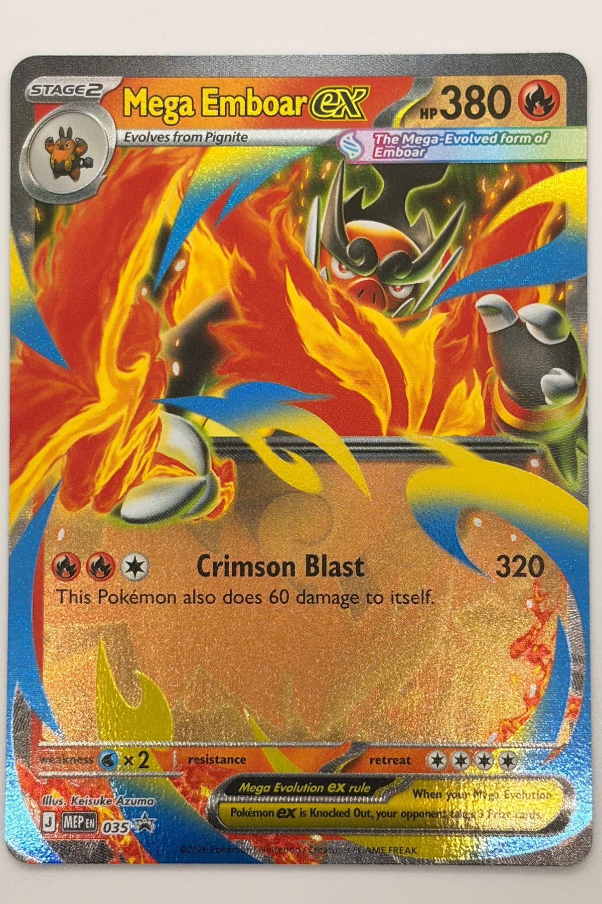 Mega Emboar EX 035 Mega Promo NN