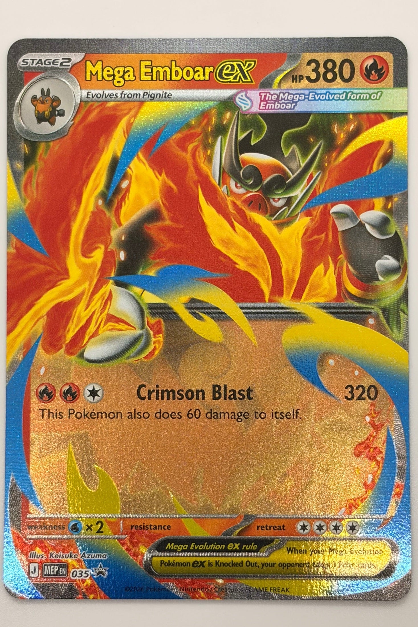 Mega Emboar EX 035 Mega Promo NN