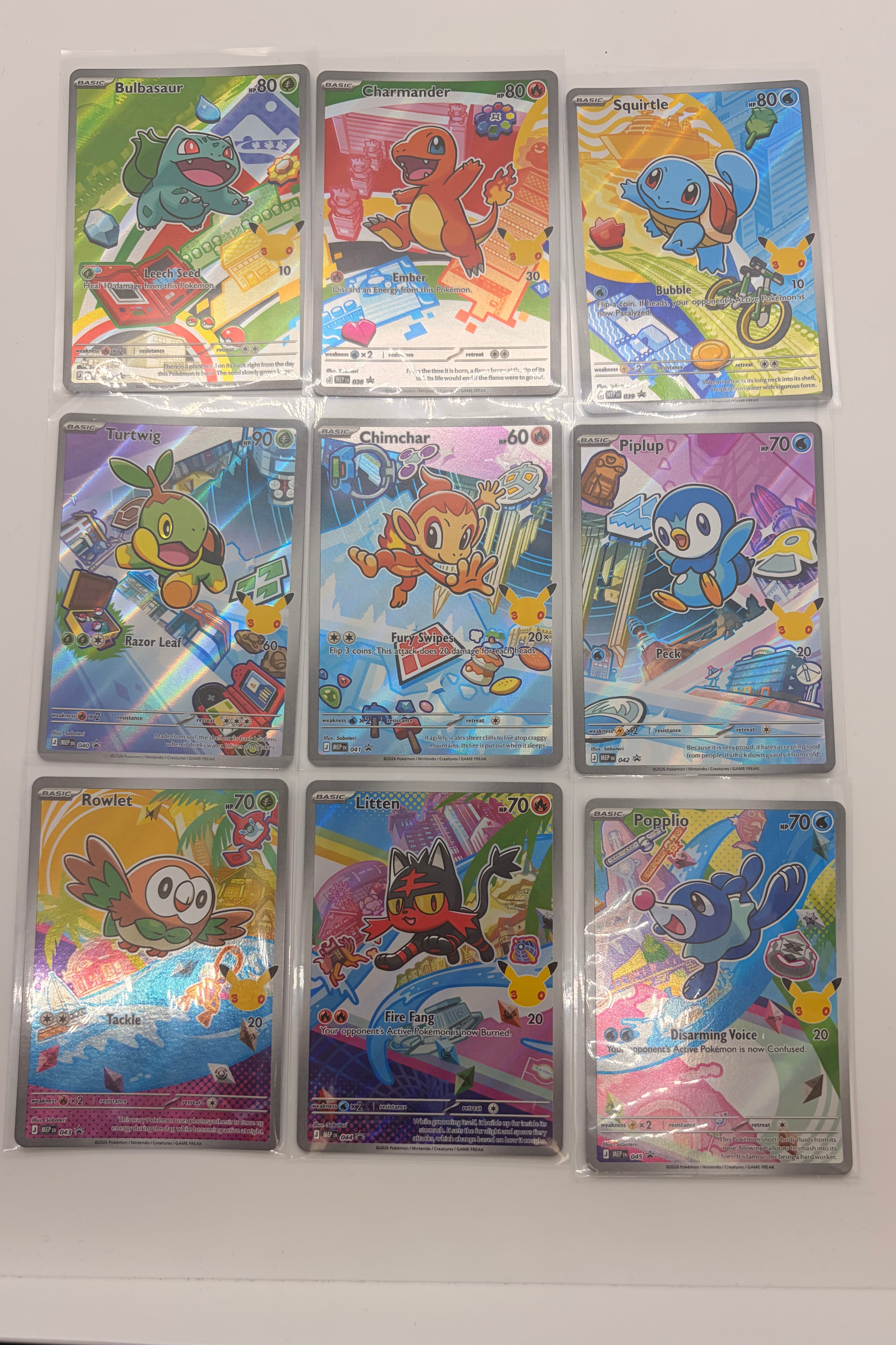 First Partner Illustration Collection Series 1 Promos Set 9 Cards