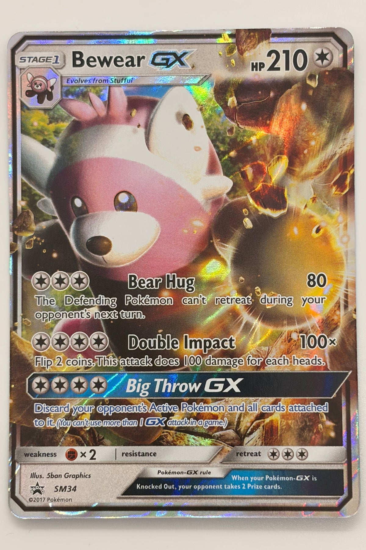 Bewear GX SM34 DENTS - MP Sun & Moon Promo