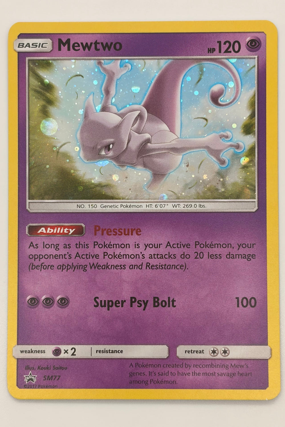 Mewtwo SM77 Sun &amp; Moon Promo NM