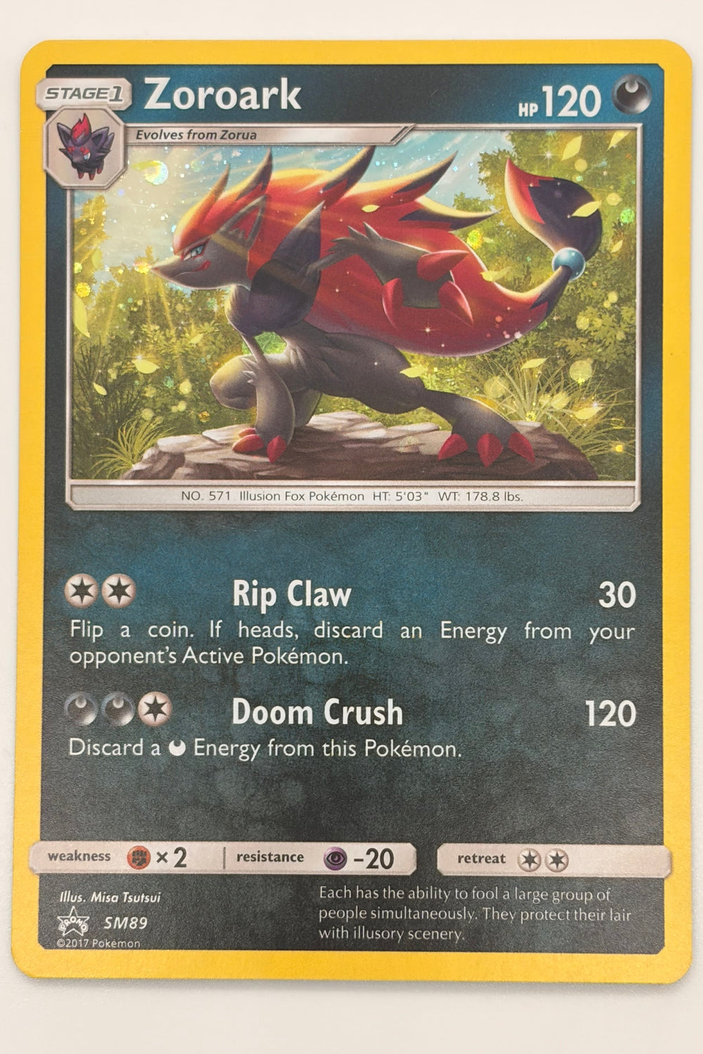 Zoroark SM89 Sun & Moon Promo LP