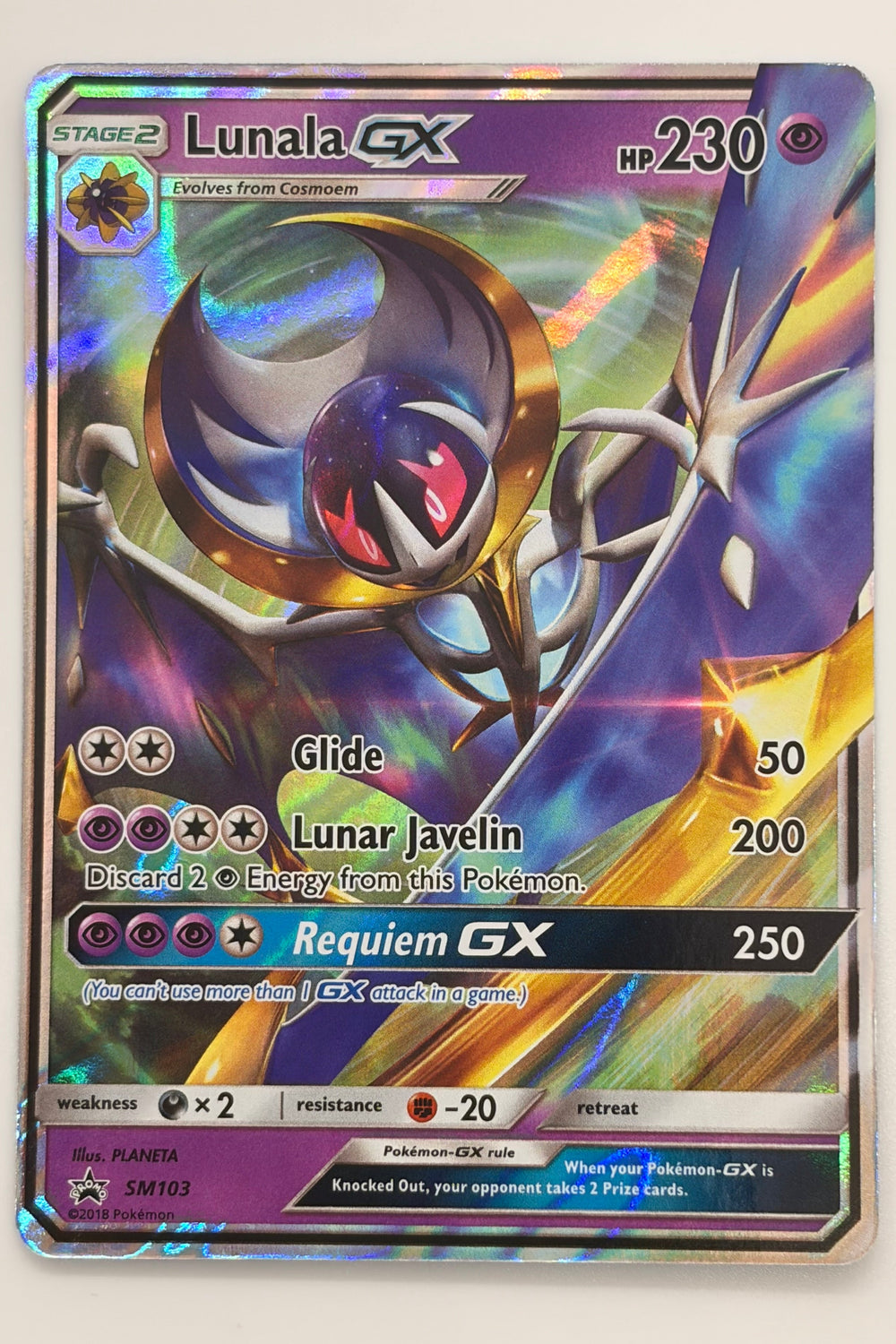 Lunala GX SM103 Sun & Moon Promo NM