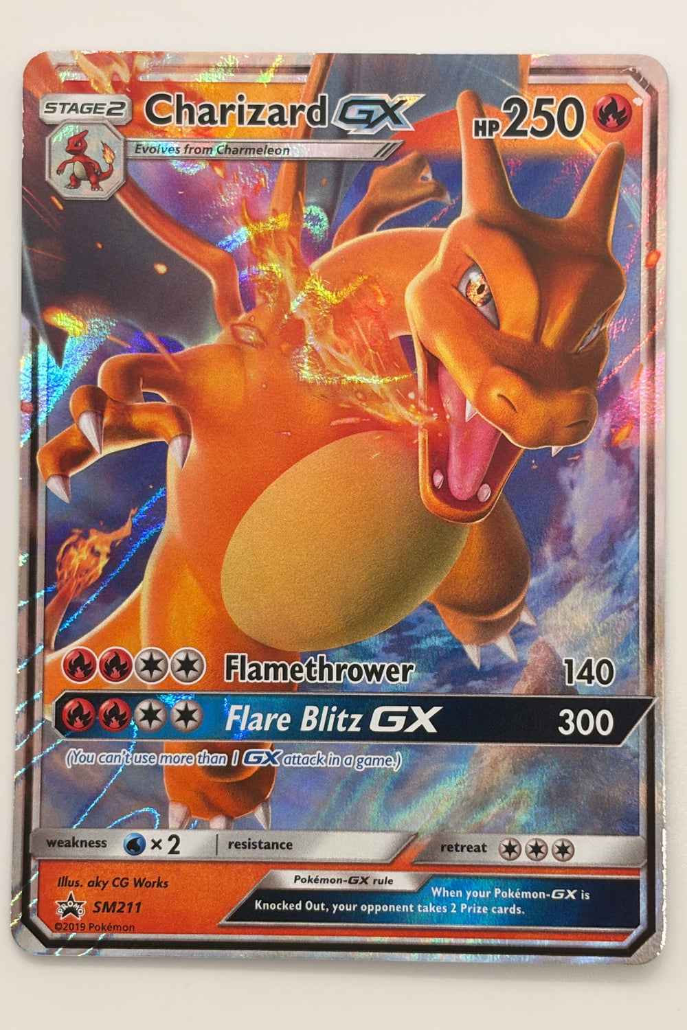 Charizard GX SM211 Sun & Moon Promo NM