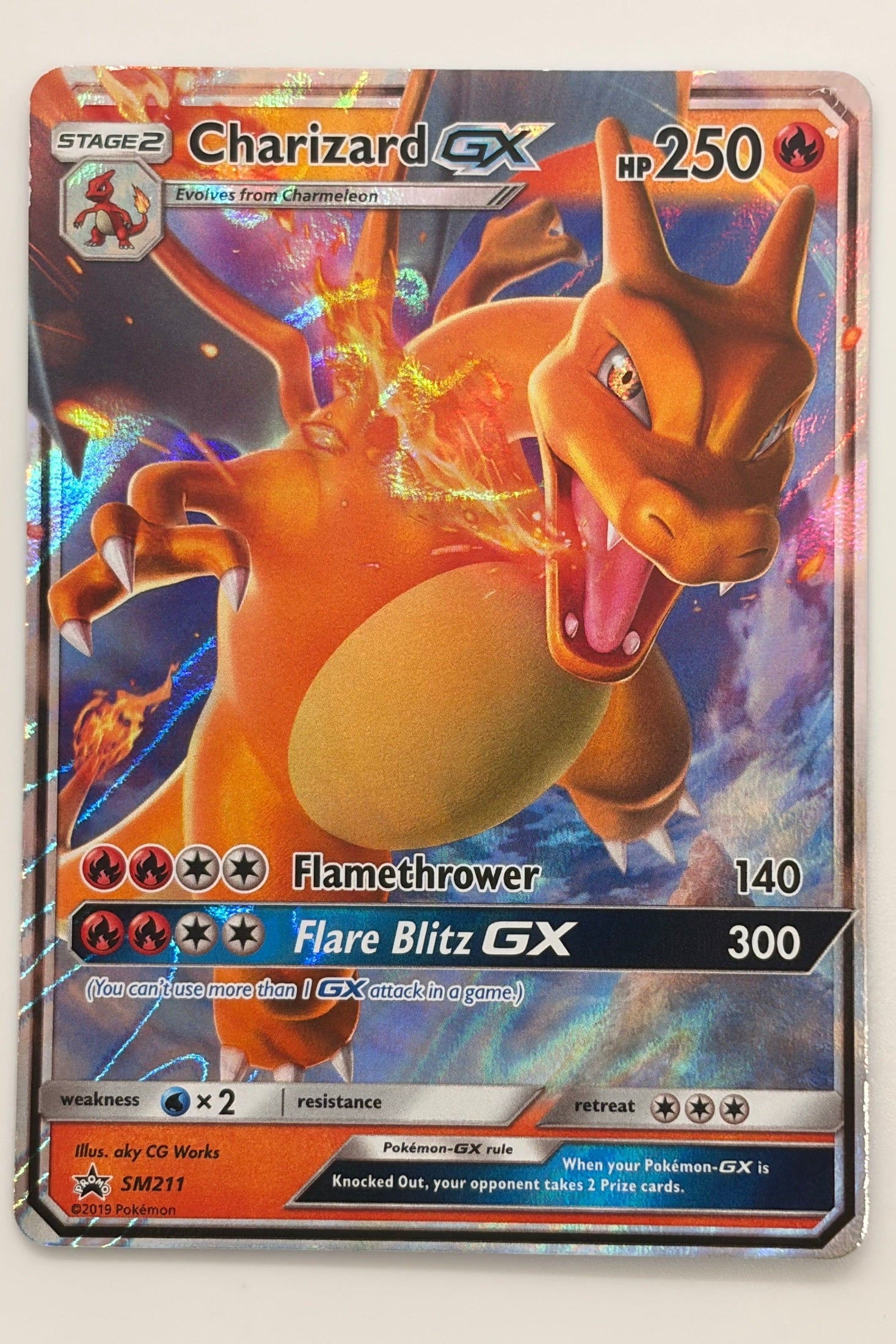Charizard GX SM211 Sun & Moon Promo NM