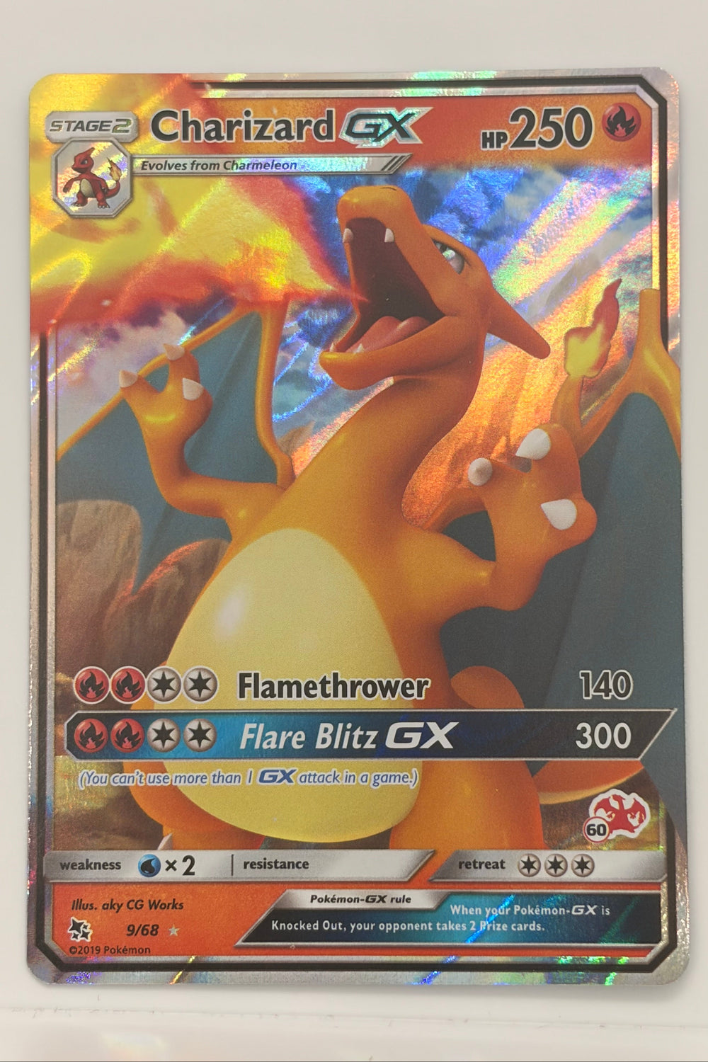 Charizard GX 9/68 Stamped Ultra Rare Battle Academy NM