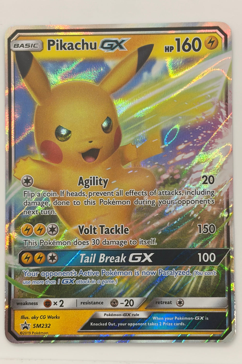 Pikachu GX Sm232 Sun & Moon Promo NM