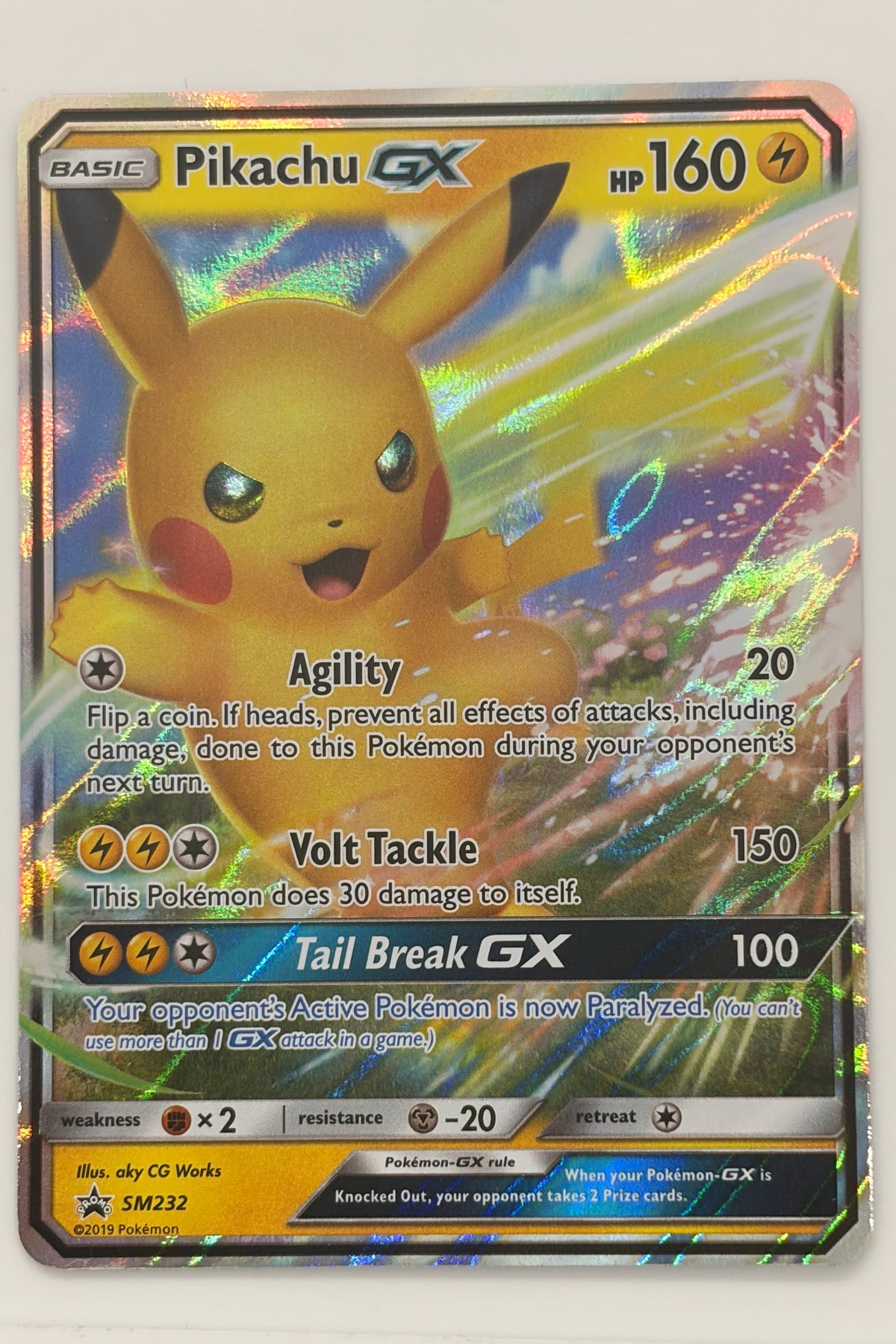 Pikachu GX Sm232 Sun & Moon Promo NM