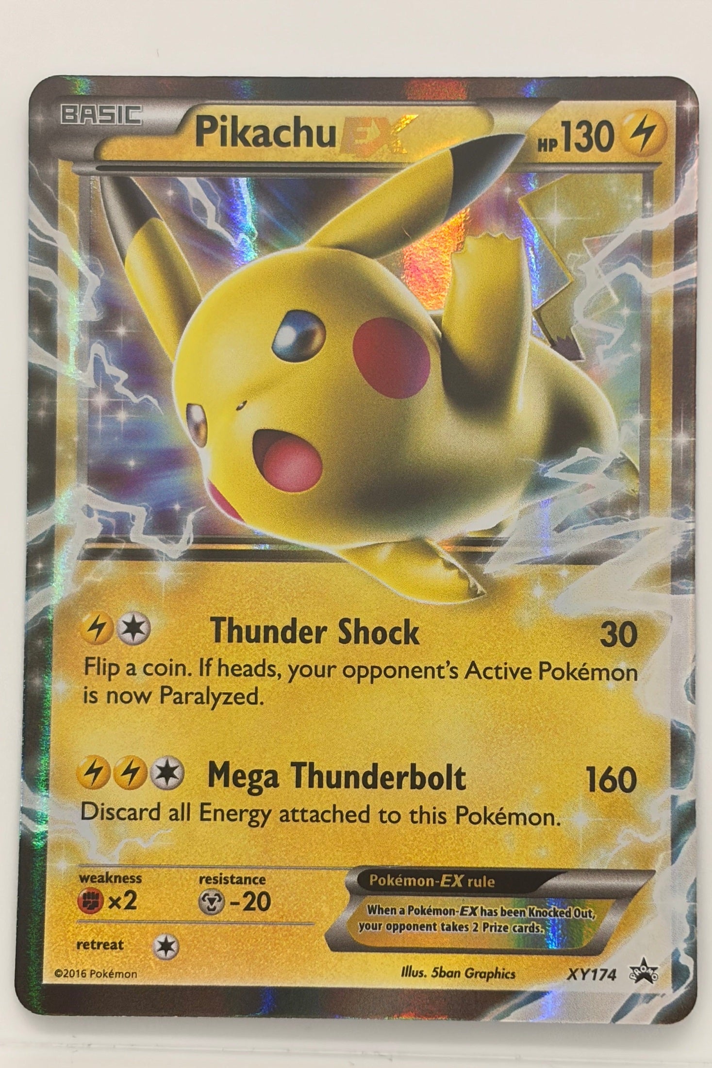 Pikachu EX XY174 Ultra Rare Black Star Promo