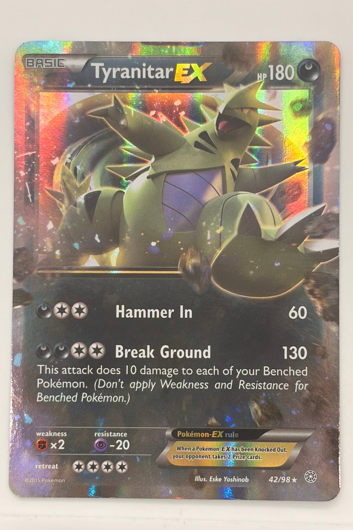 Tyranitar EX 42/98 Ancient Origins Ultra Rare LP
