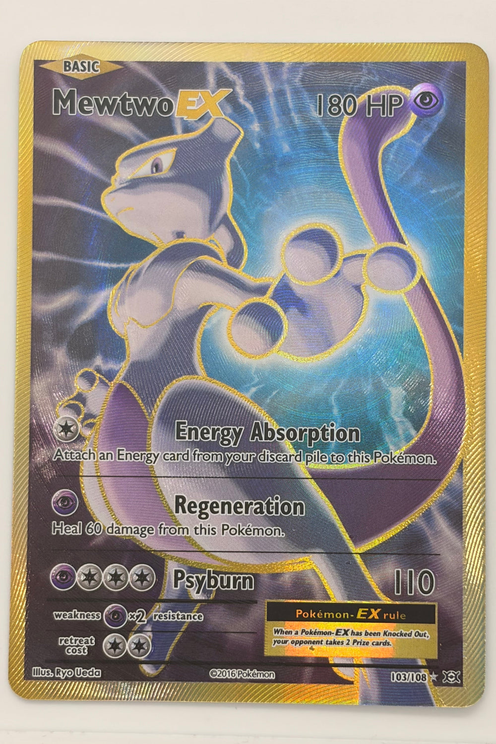 Mewtwo EX 103/108 Evolutions Full Art Rare NM