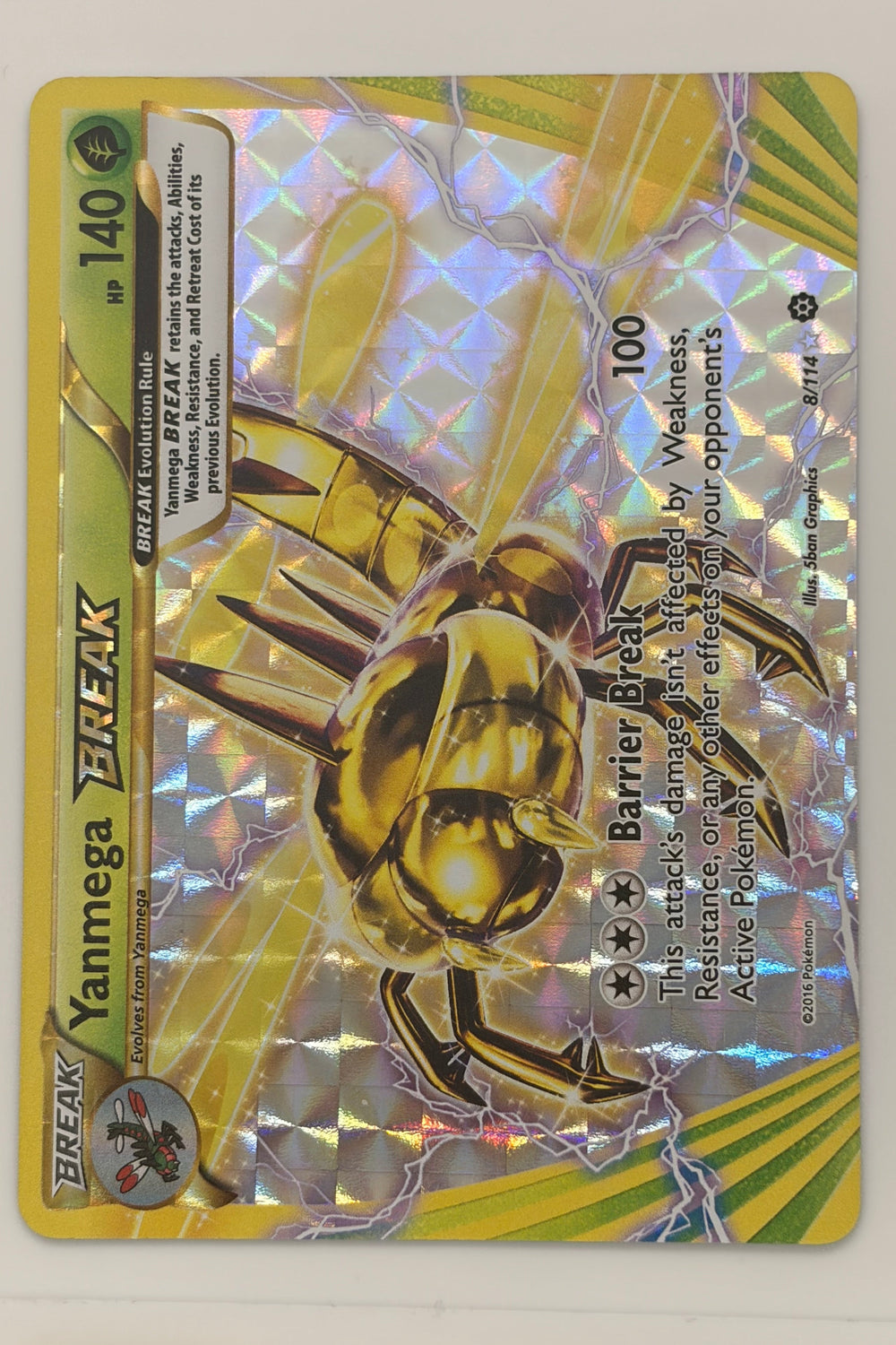 Yanmega BREAK 8/114 Steam Siege Ultra Rare NM