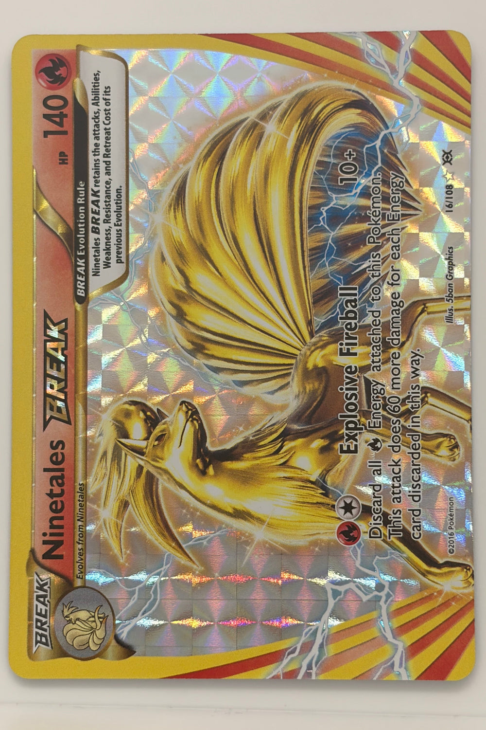 Ninetales BREAK 16/108 XY Evolutions Ultra Rare NM