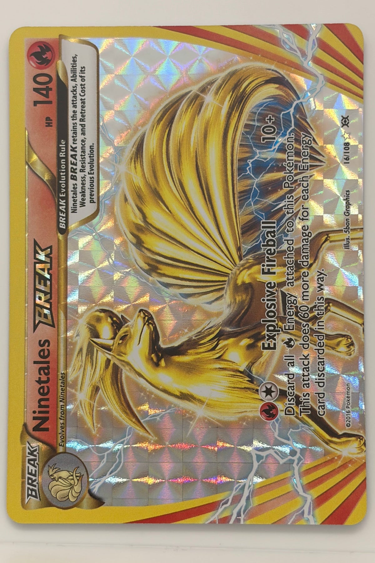 Ninetales BREAK 16/108 XY Evolutions Ultra Rare NM