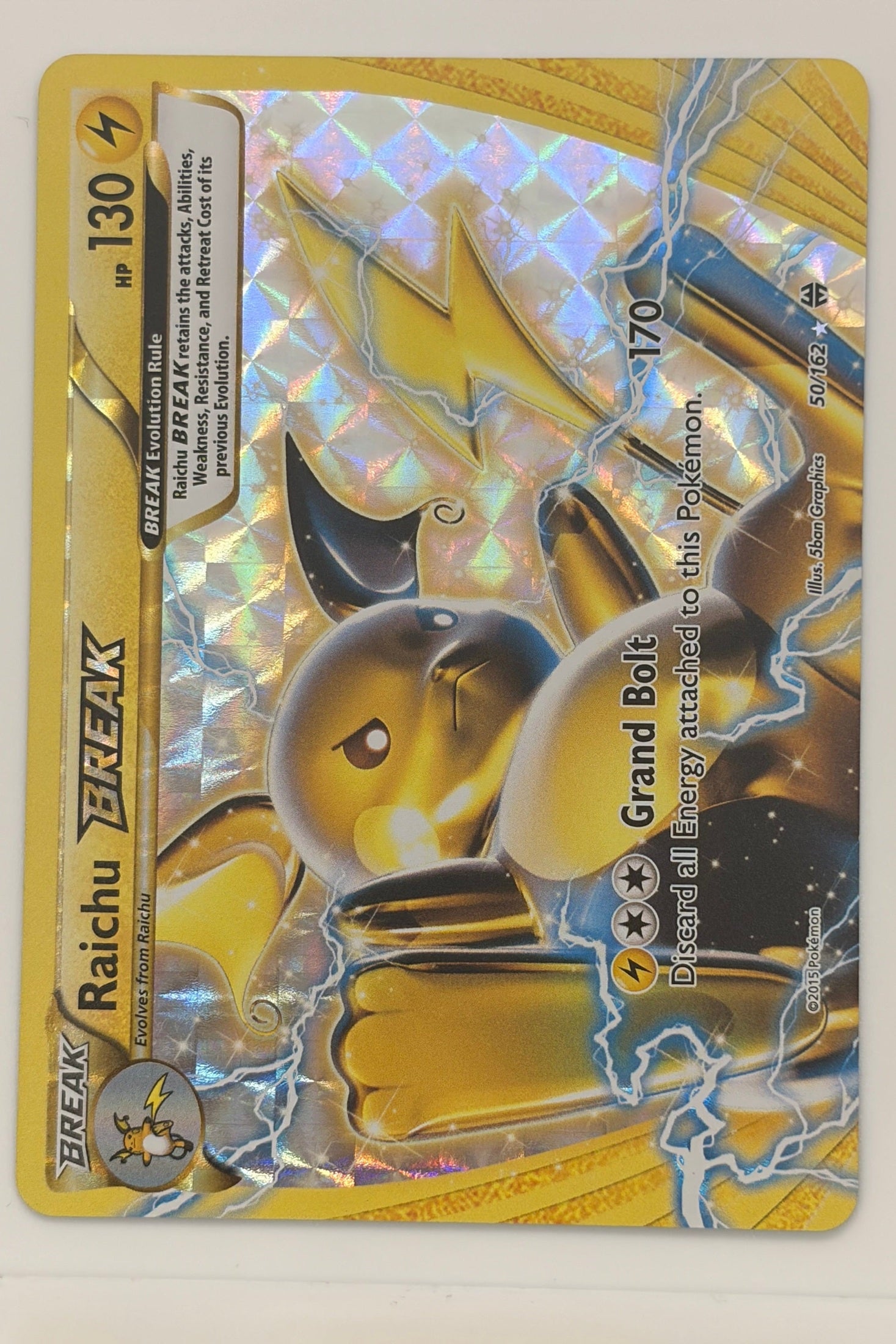 Raichu BREAK 50/162 XY BREAKthrough Ultra Rare NM