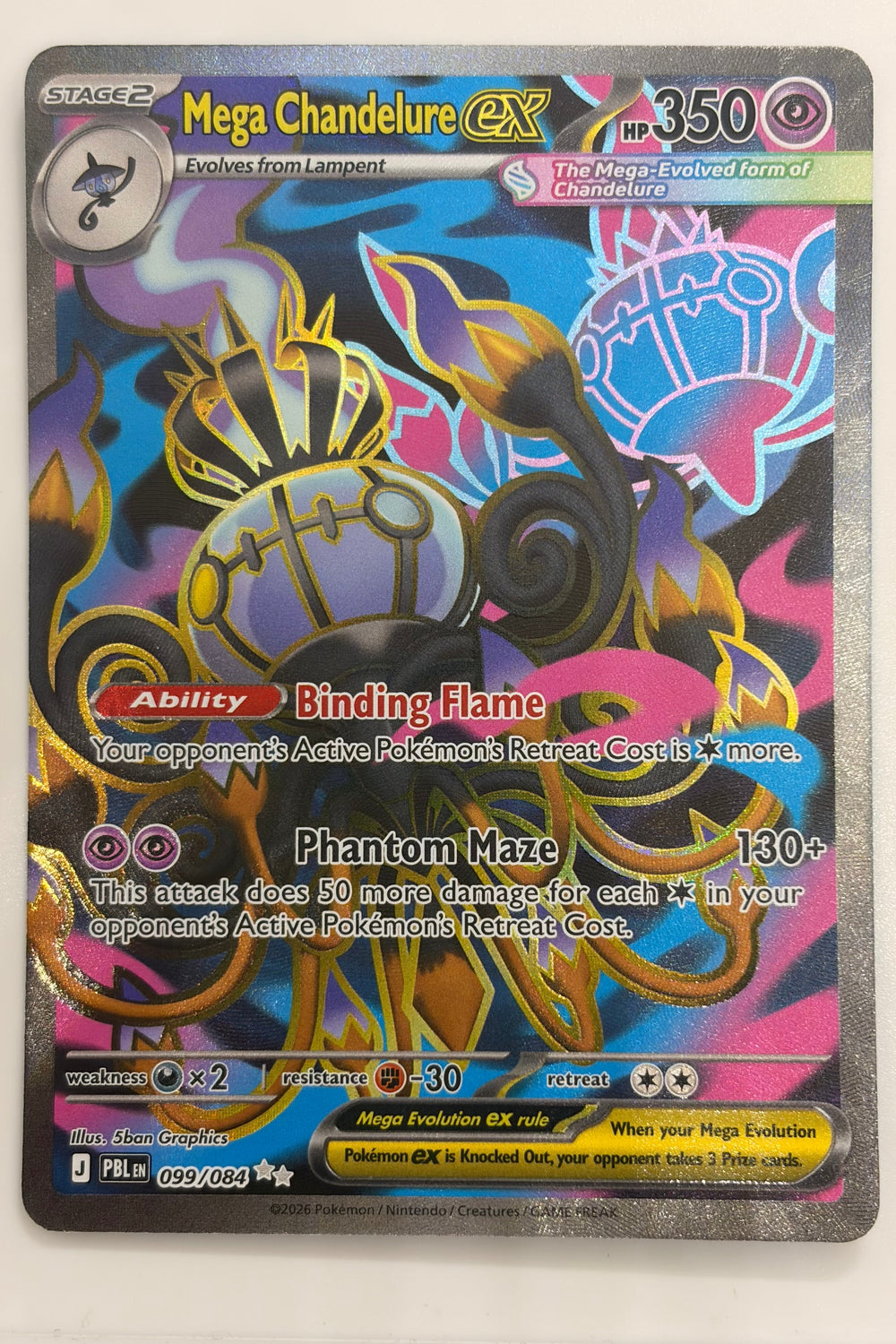099/084 Mega Chandelure ex - Ultra Rare