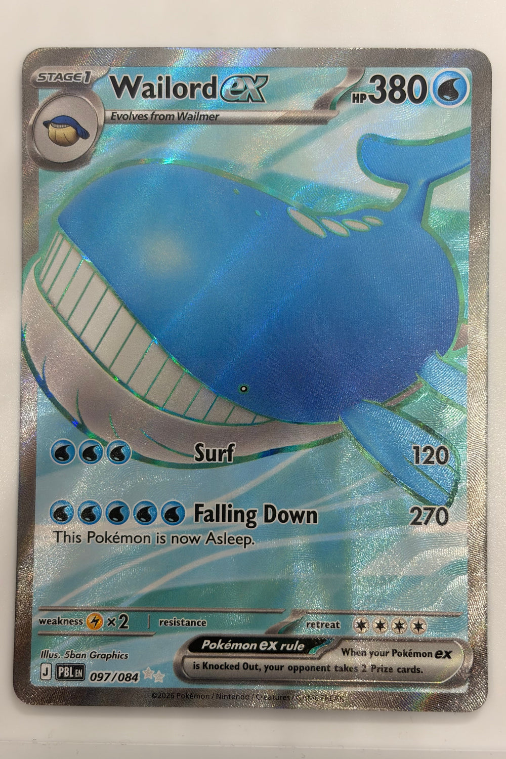 097/084 Wailord ex - Ultra Rare