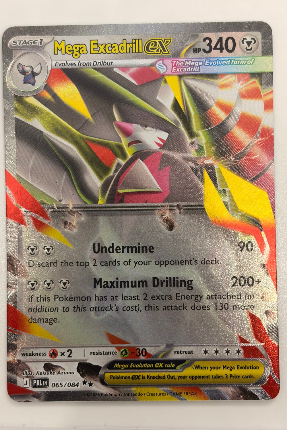 065/084 Mega Excadrill ex - Double Rare