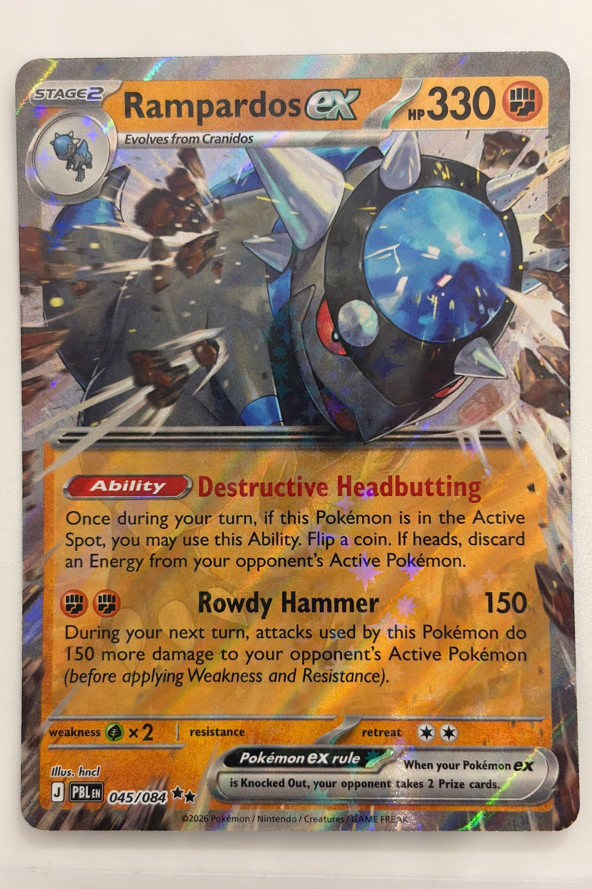045/084 Rampardos ex - Double Rare