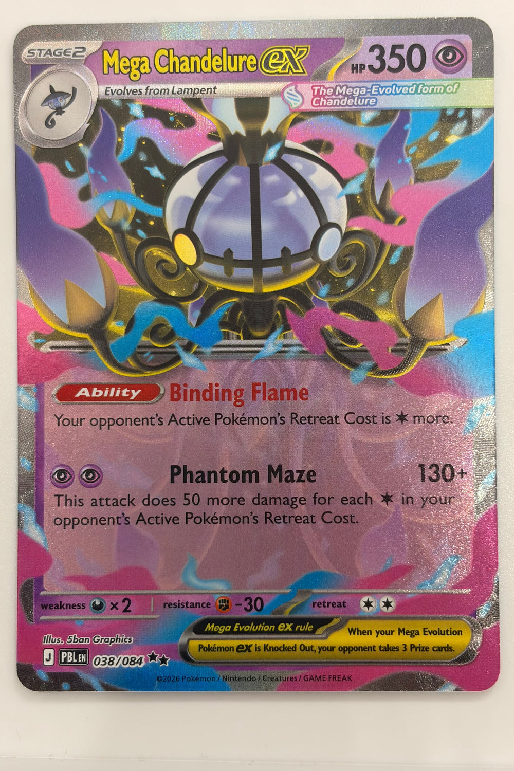 038/084 Mega Chandelure ex - Double Rare