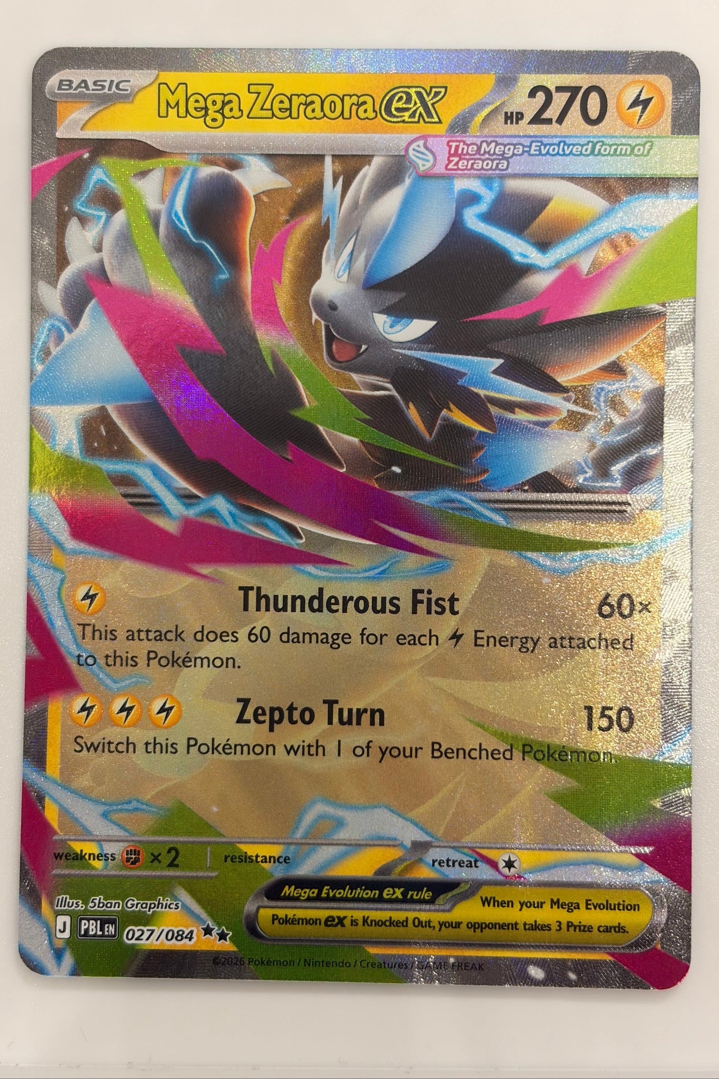027/084 Mega Zeraora ex - Double Rare