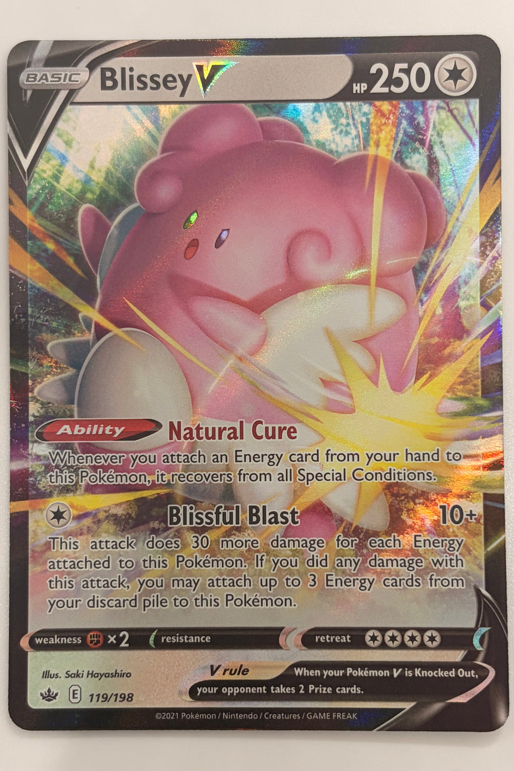 119/198 Blissey V - Rare Holo V