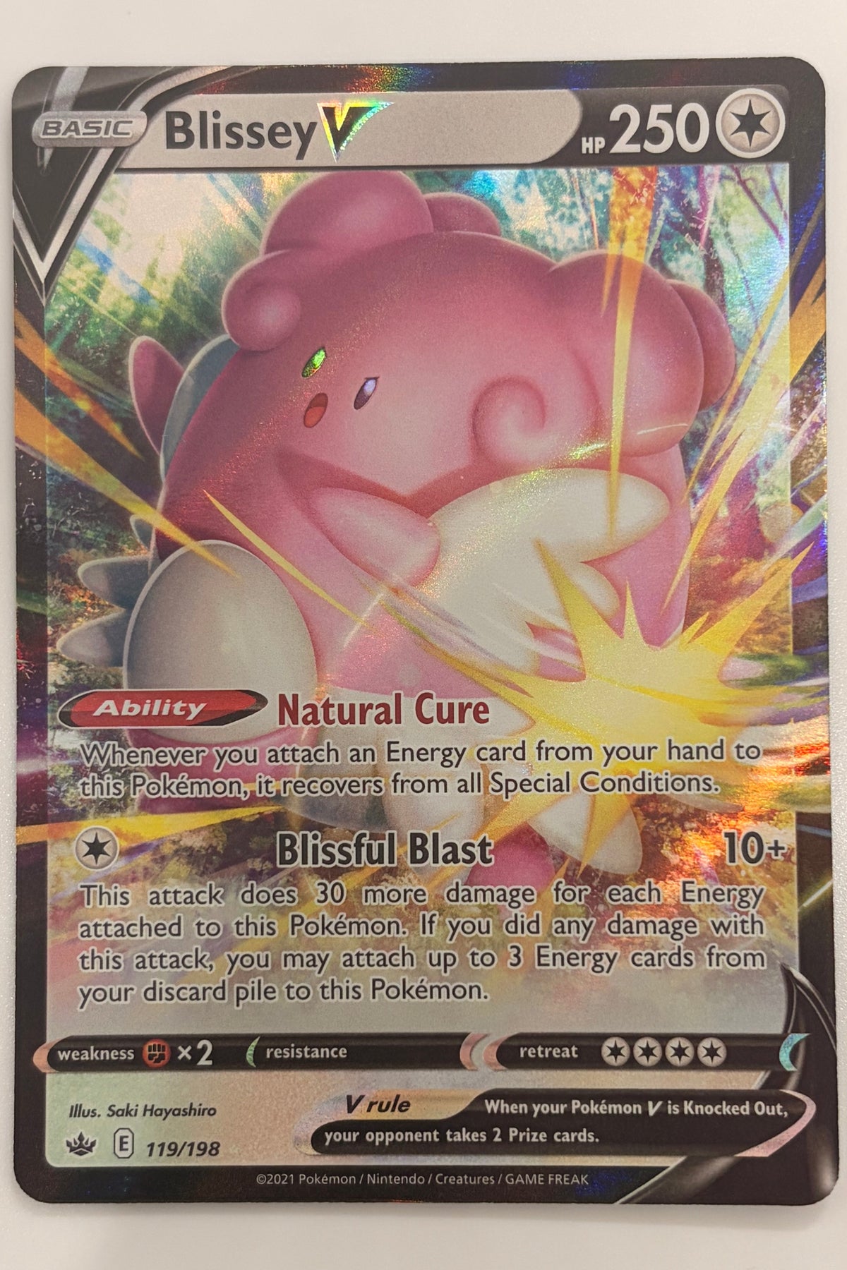 119/198 Blissey V - Rare Holo V