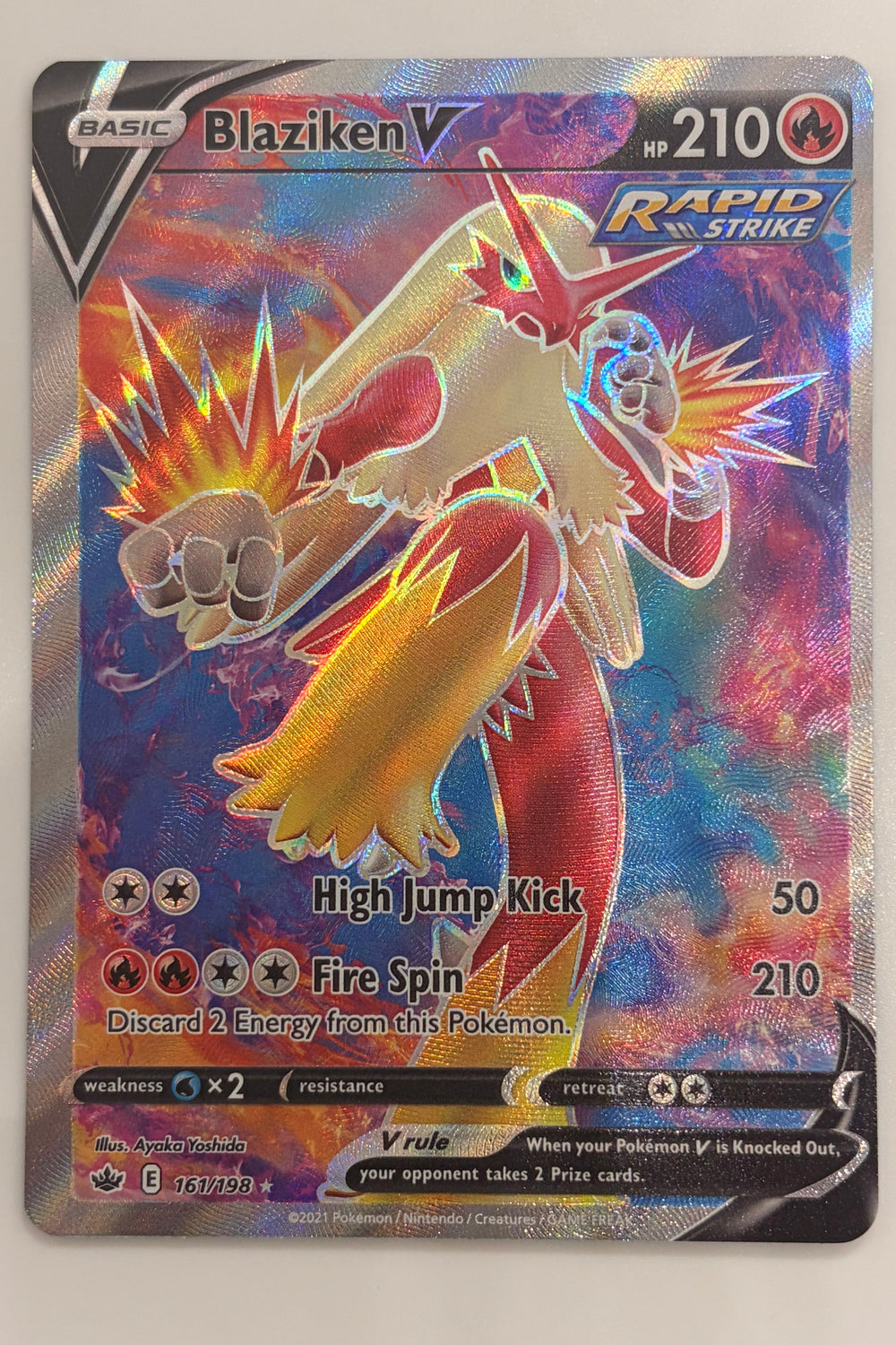161/198 Blaziken V - Rare Ultra