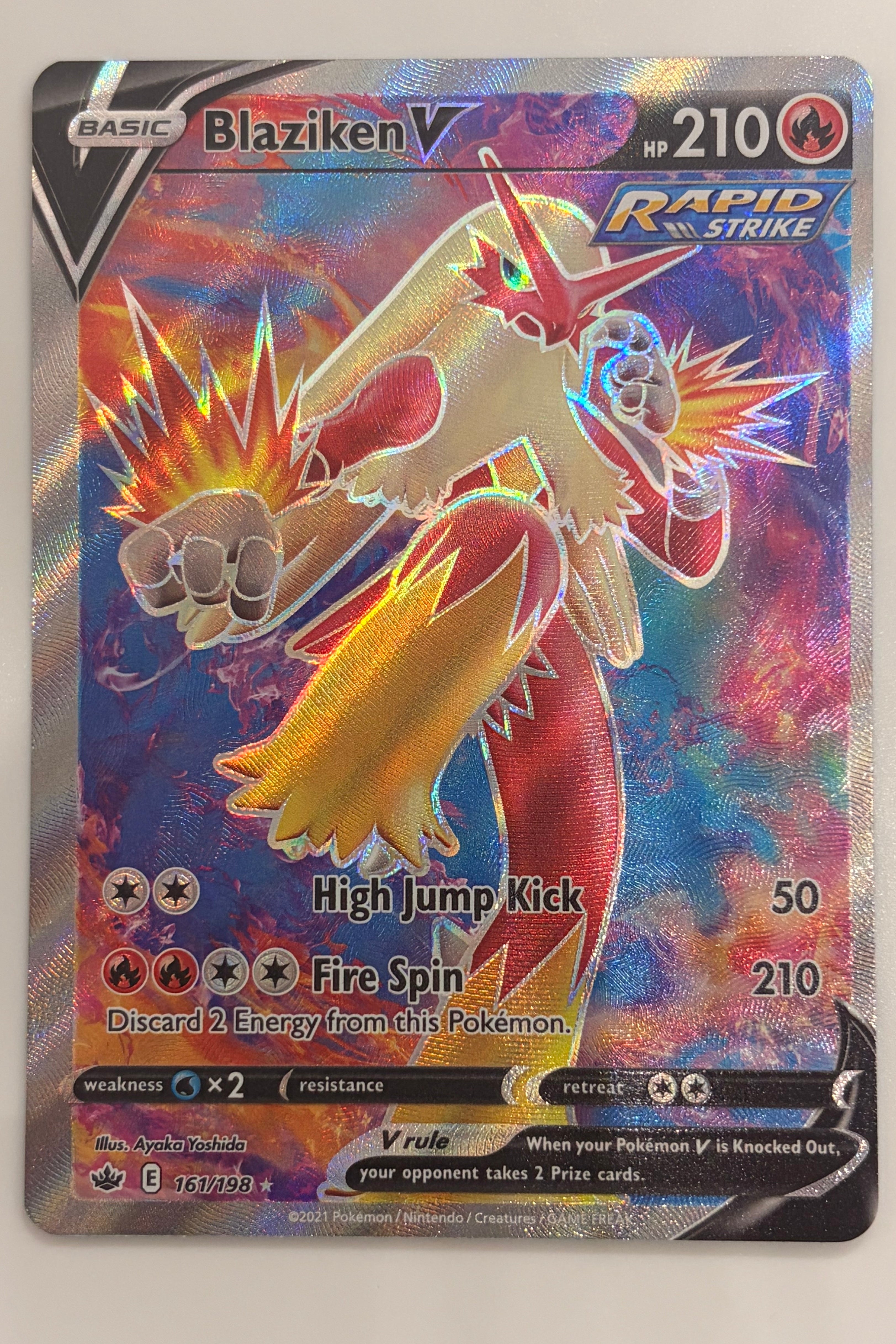 161/198 Blaziken V - Rare Ultra