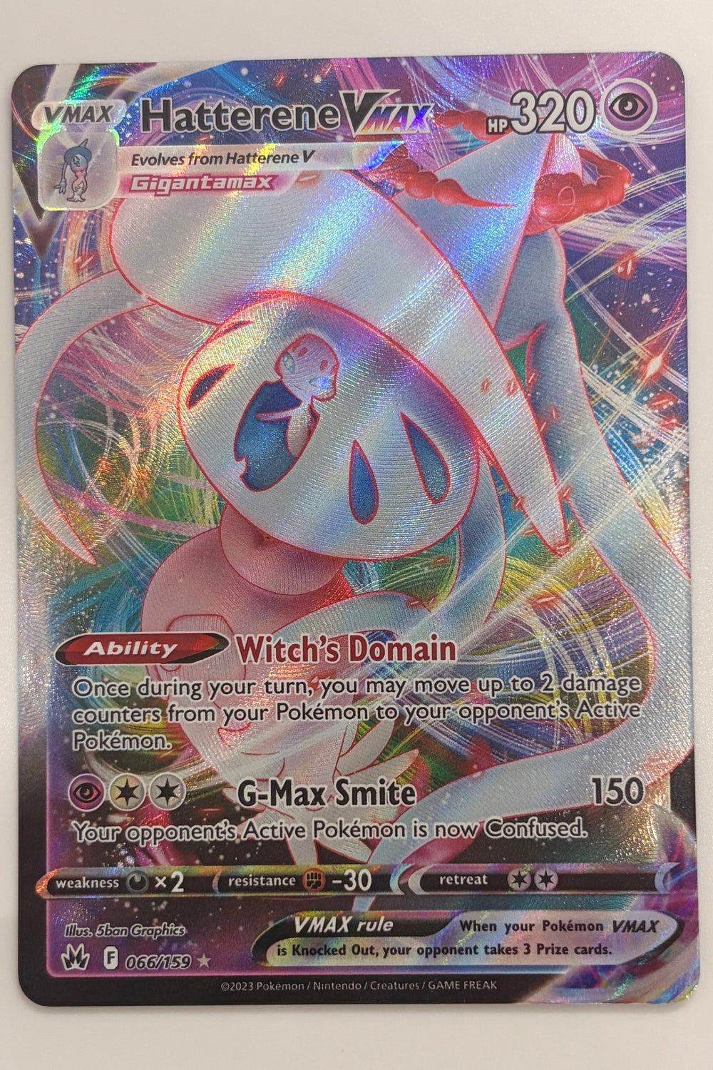 066/159 Hatterene VMAX - Holo Rare VMAX