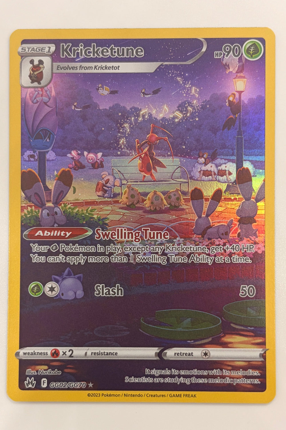 GG02/GG70 Kricketune - Rare Holo
