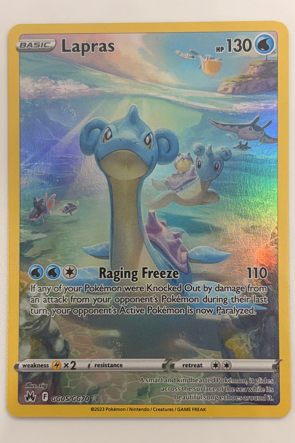 GG05/GG70 Lapras - Rare Holo