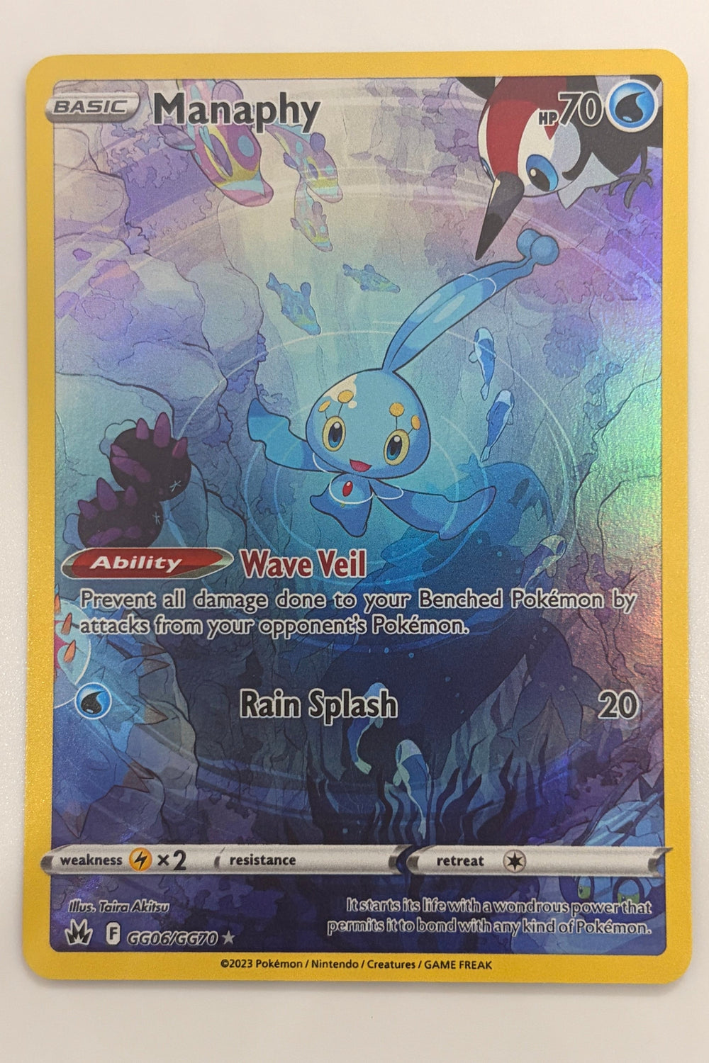 GG06/GG70 Manaphy - Rare Holo