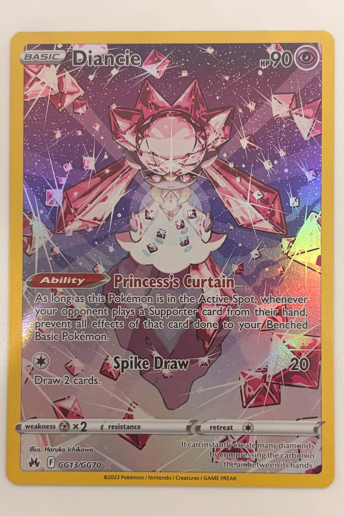 GG13/GG70 Diancie - Rare Holo
