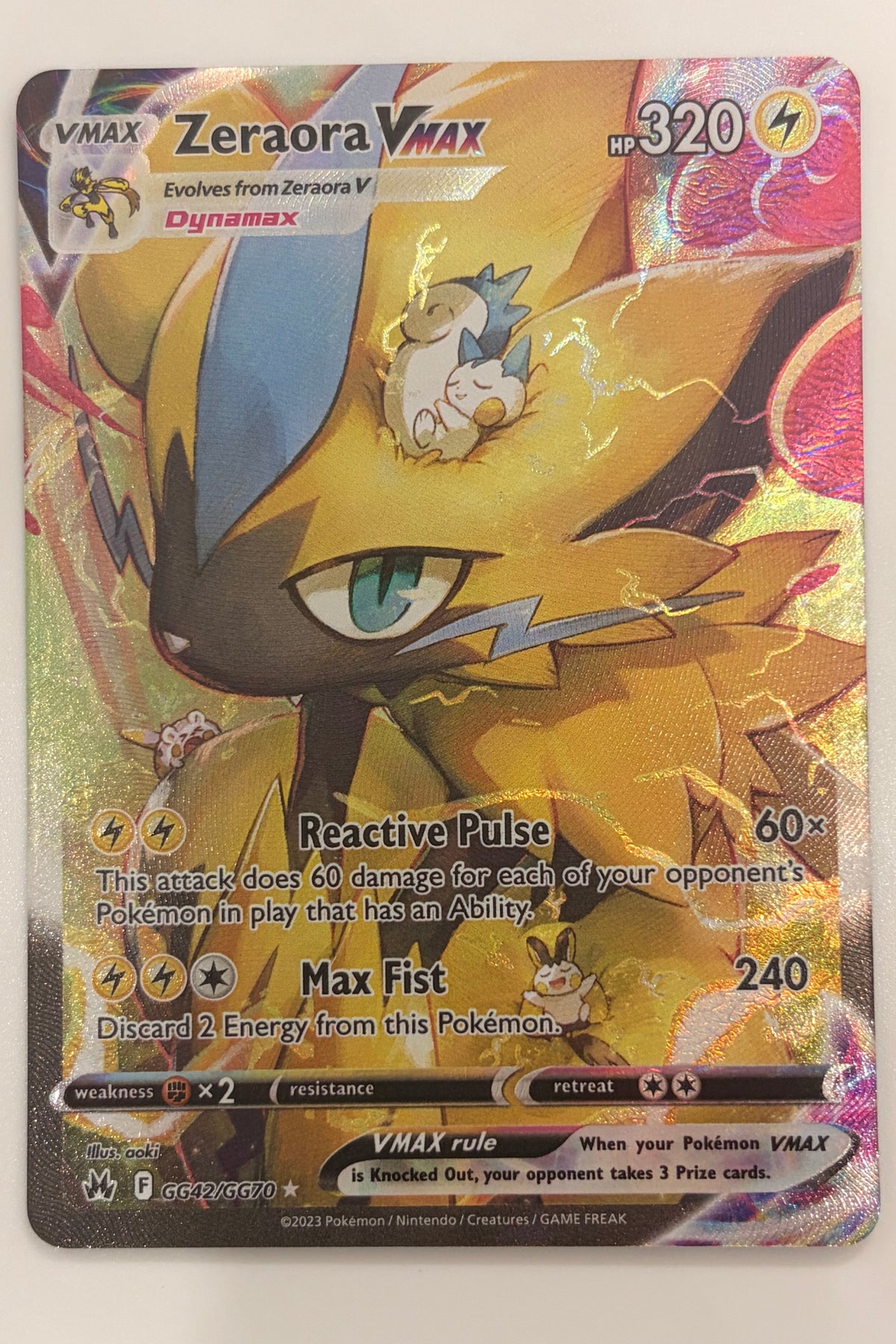 GG42/GG70 Zeraora VMAX - Holo Rare V