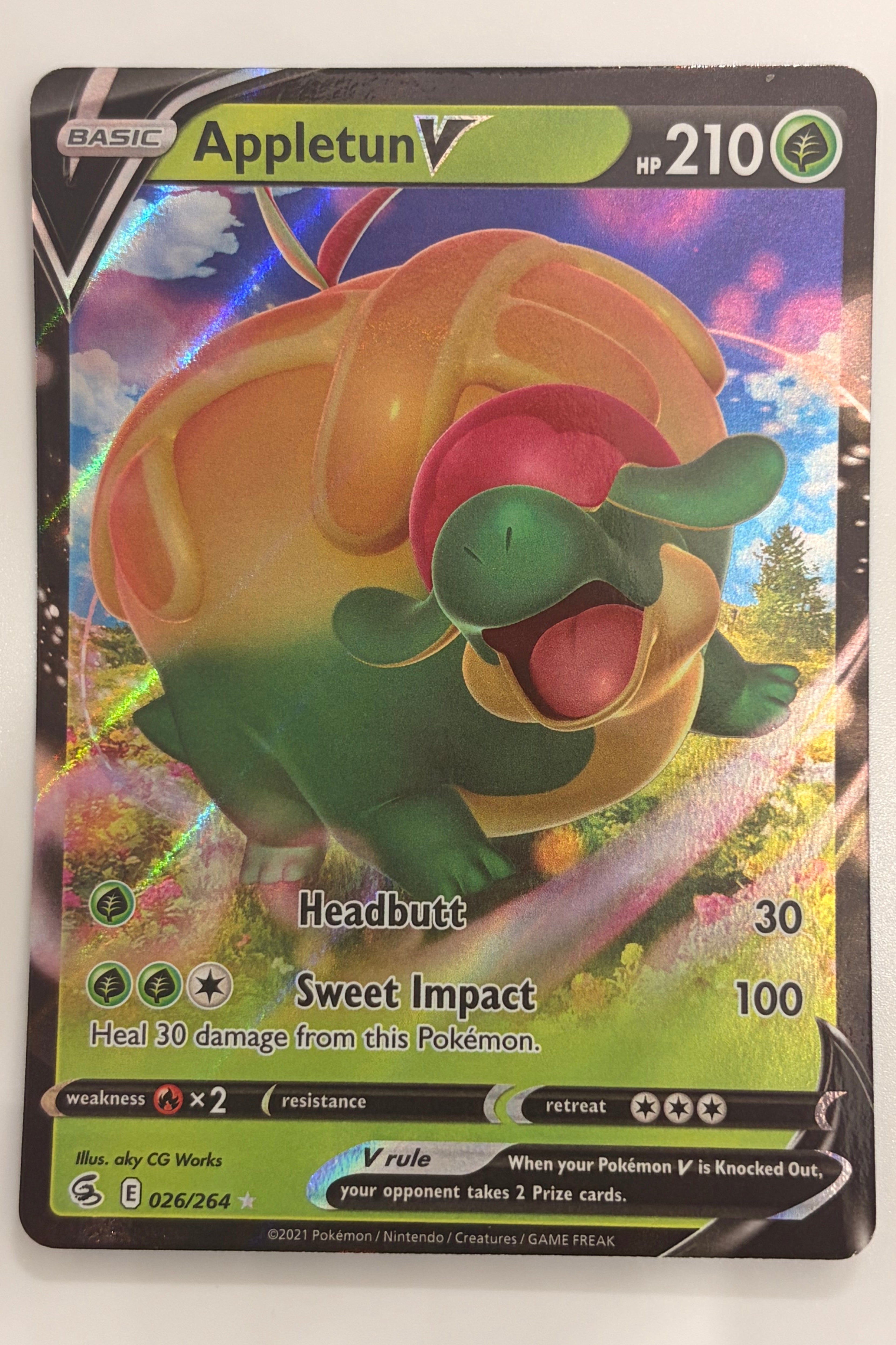 026/264 Appletun V - Rare Holo V